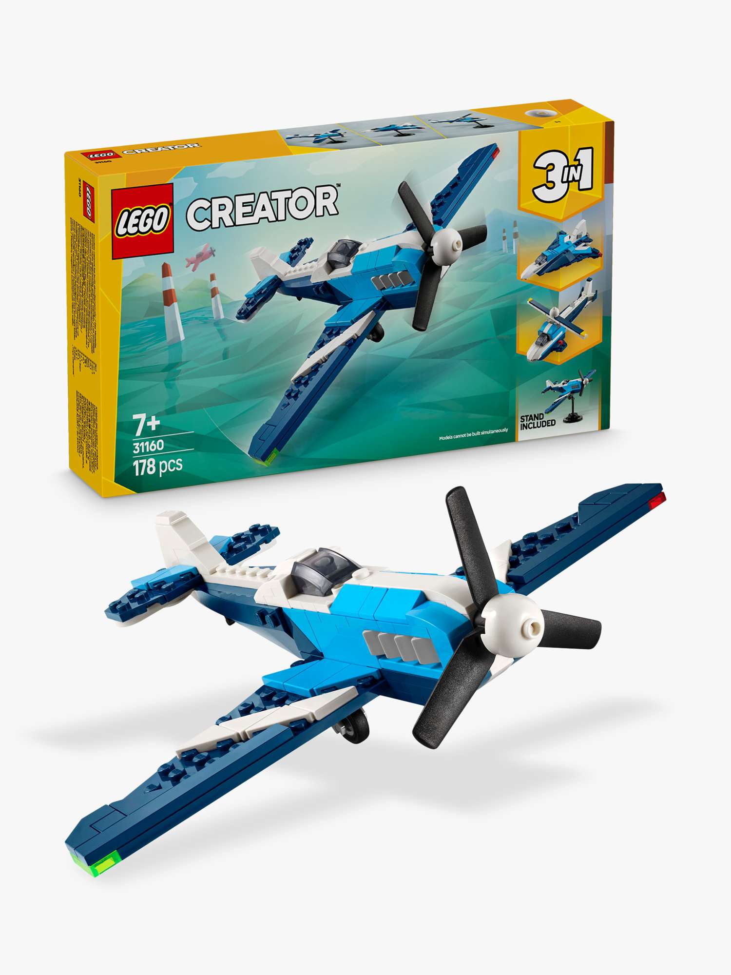 Creator 3in1 Aircraft: Race Plane Toy for Kids 31160