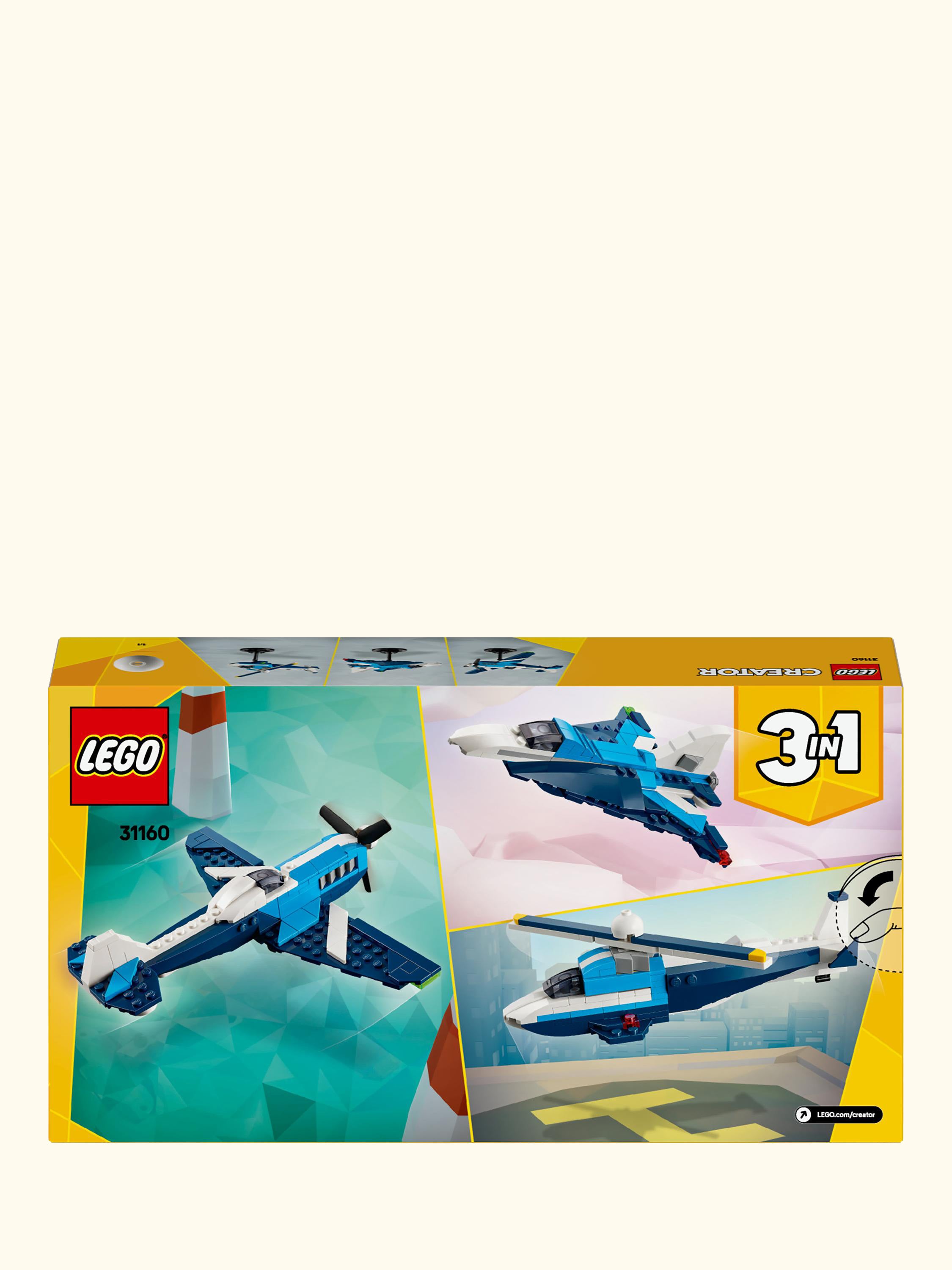 Creator 3in1 Aircraft: Race Plane Toy for Kids 31160