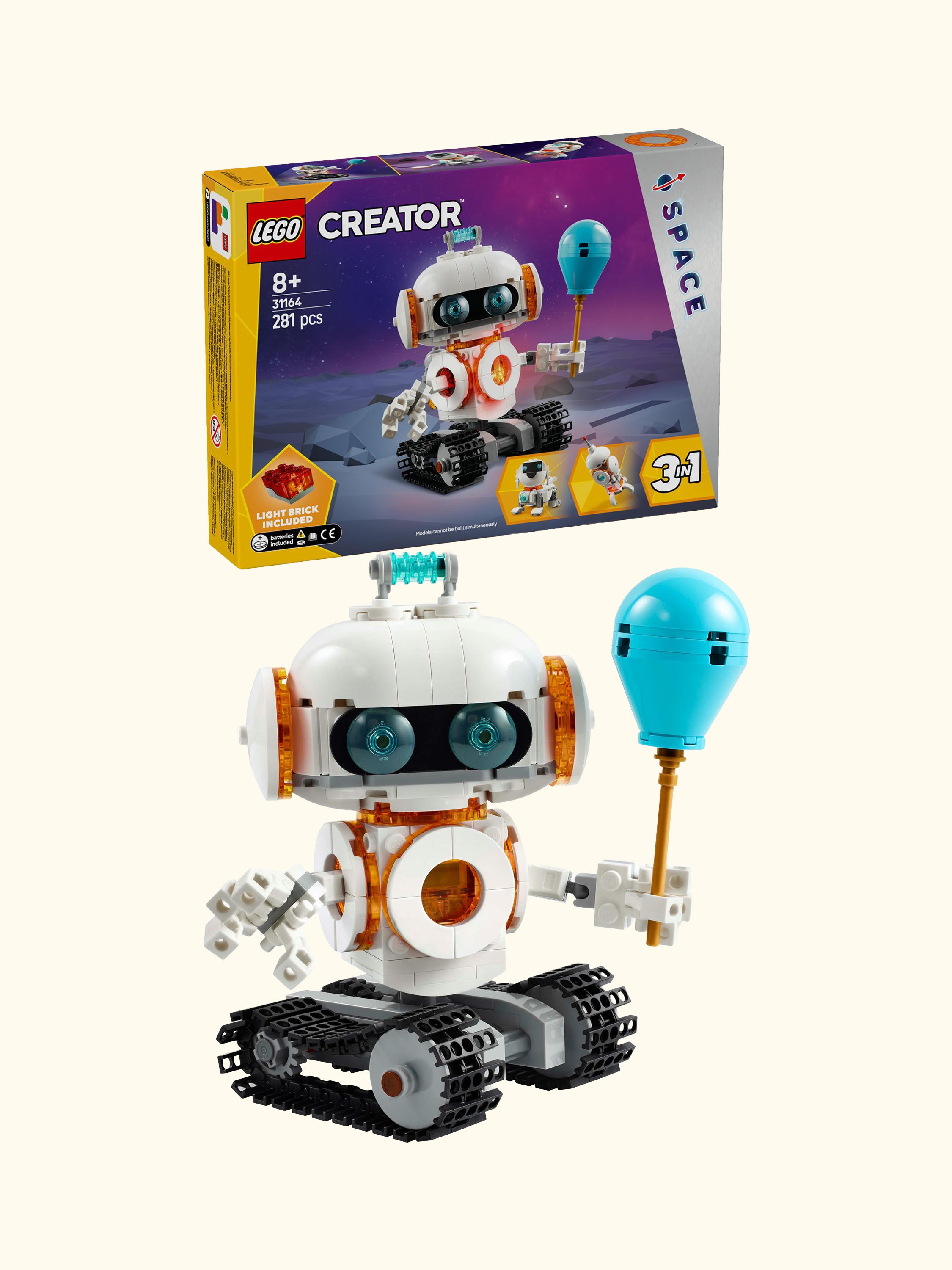 Creator 3in1 Space Robot Toy, Kids' Building Set 31164