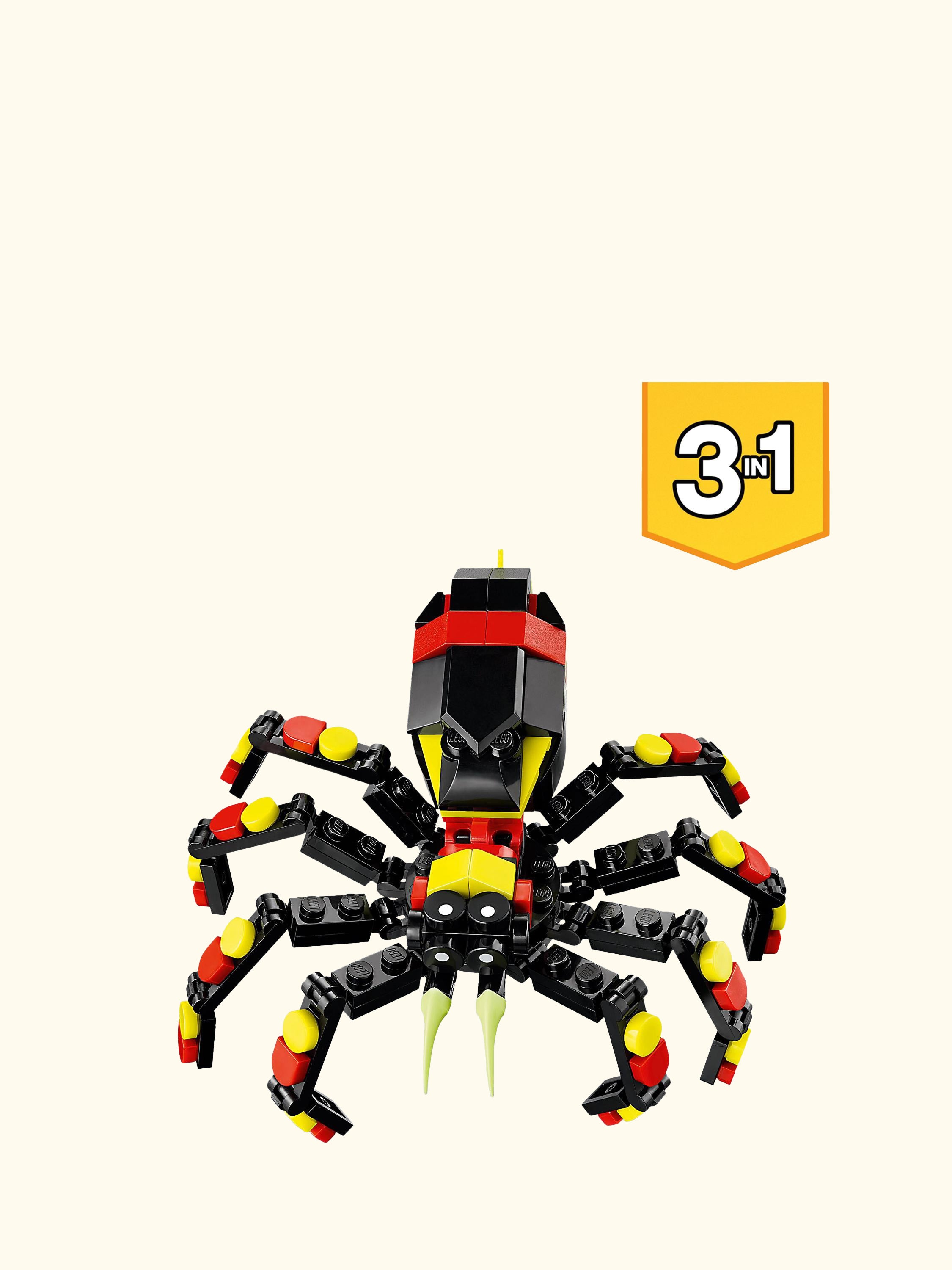 Creator 3in1 Wild Animals: Surprising Spider Toy 31159