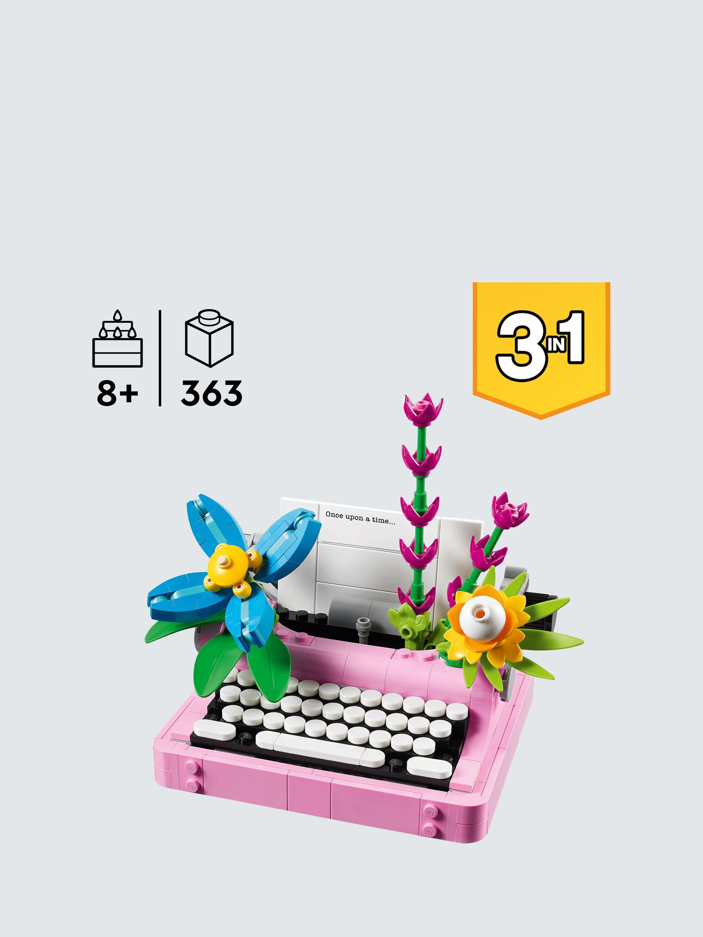 Creator 31169 Typewriter with Flowers Playset