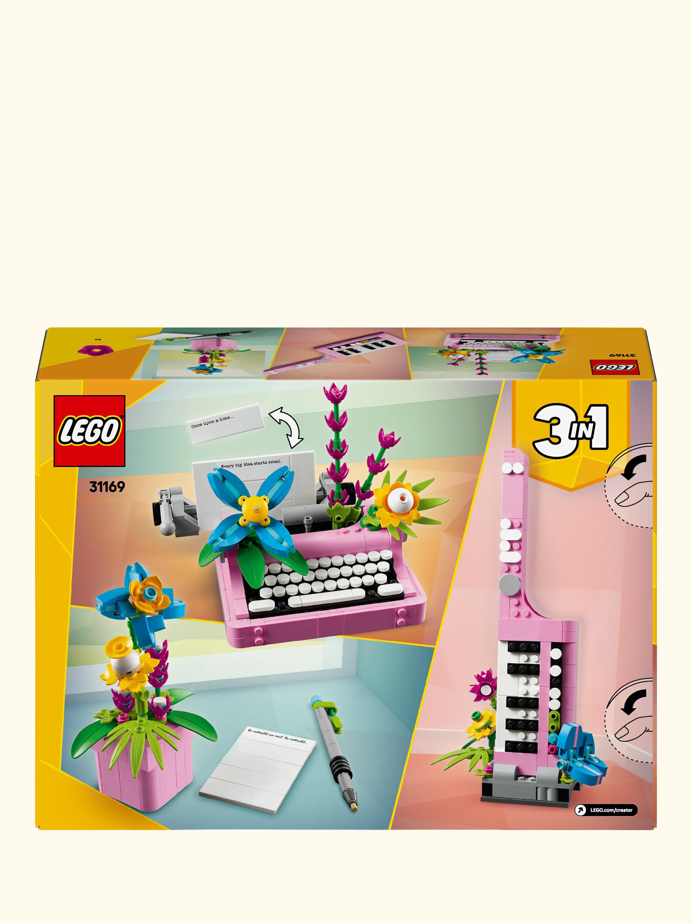 Creator 31169 Typewriter with Flowers Playset