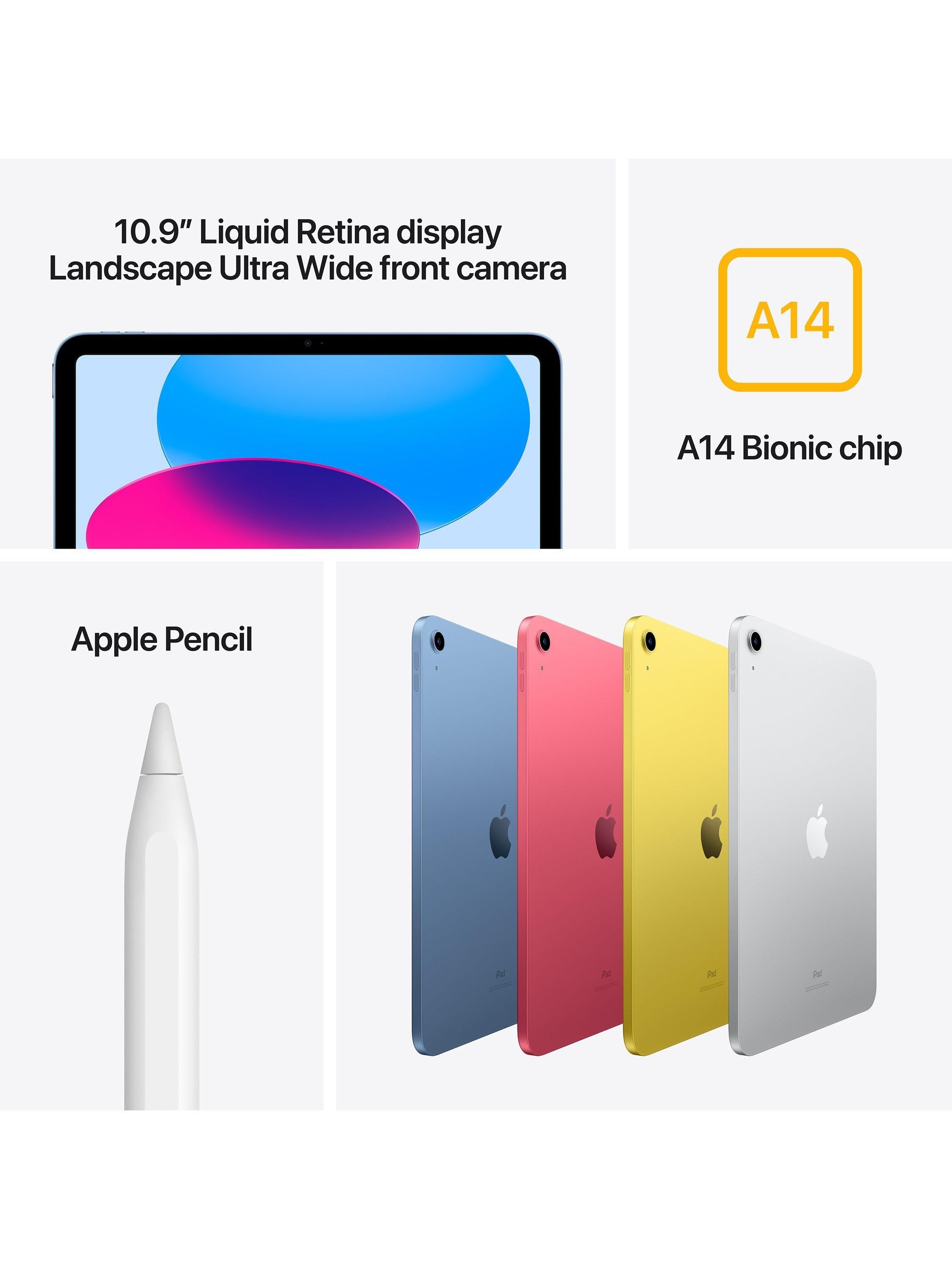 iPad, 10.9", A14 Bionic Processor, iPadOS, Wi-Fi, 256GB