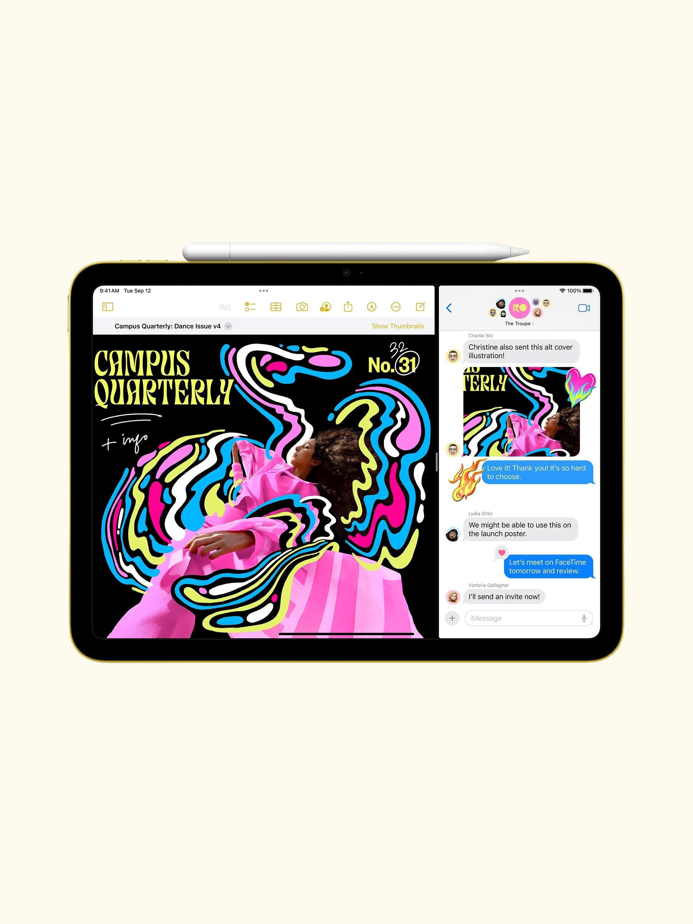 iPad, 10.9", A14 Bionic Processor, iPadOS, Wi-Fi, 256GB