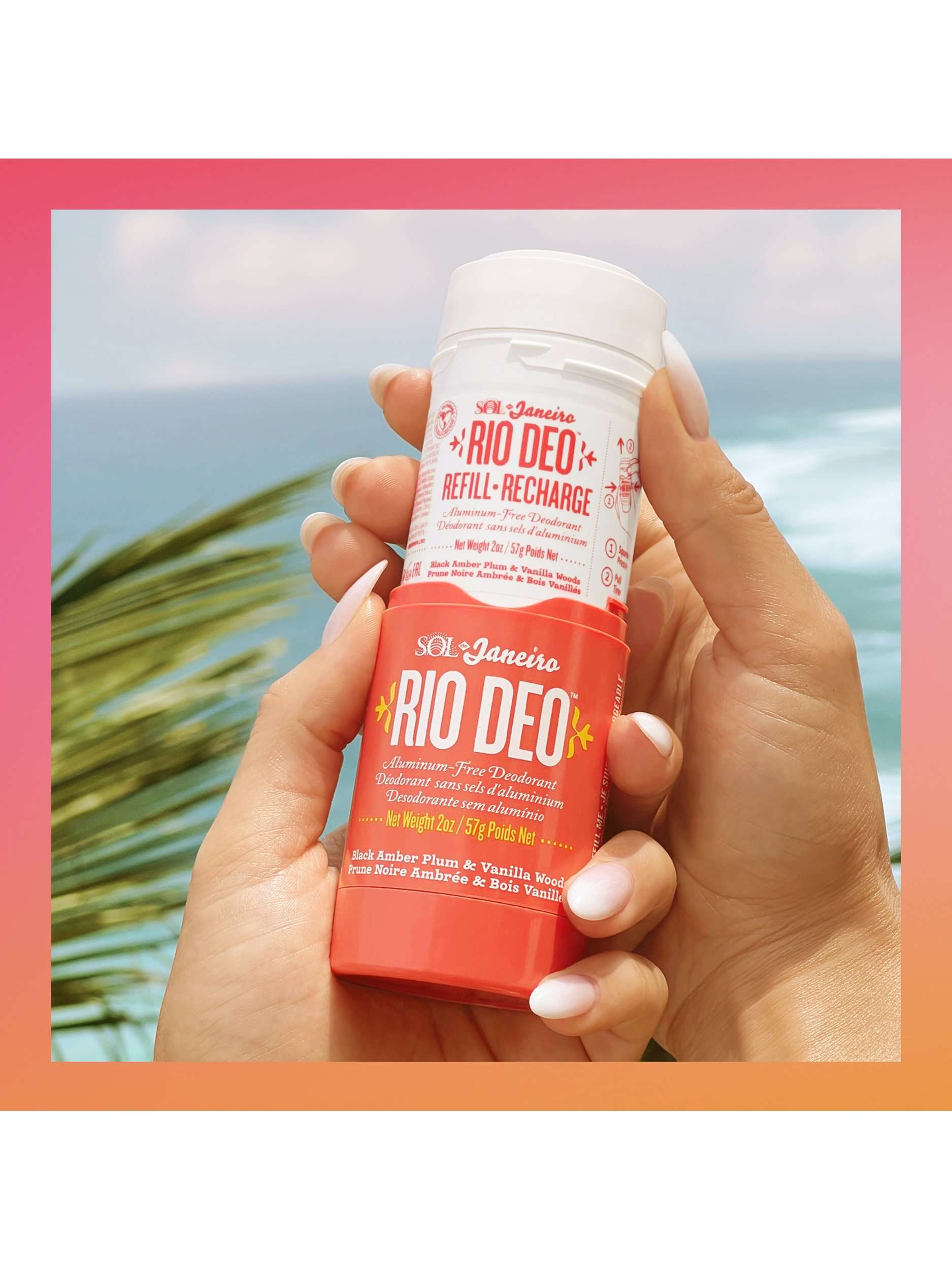 Rio Deo Aluminum-Free Deodorant Cheirosa 40 Refill, 57g