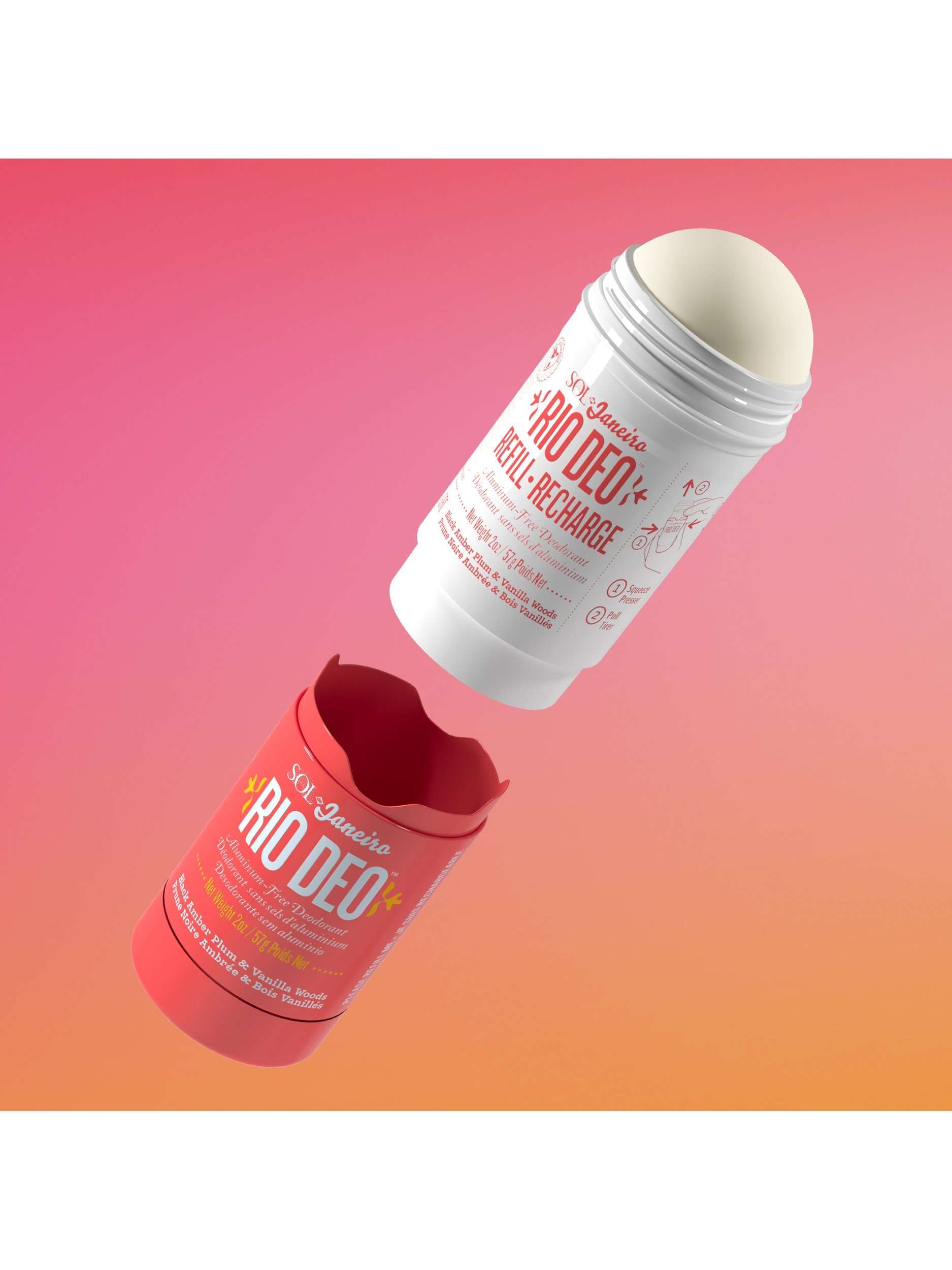 Rio Deo Aluminum-Free Deodorant Cheirosa 40 Refill, 57g