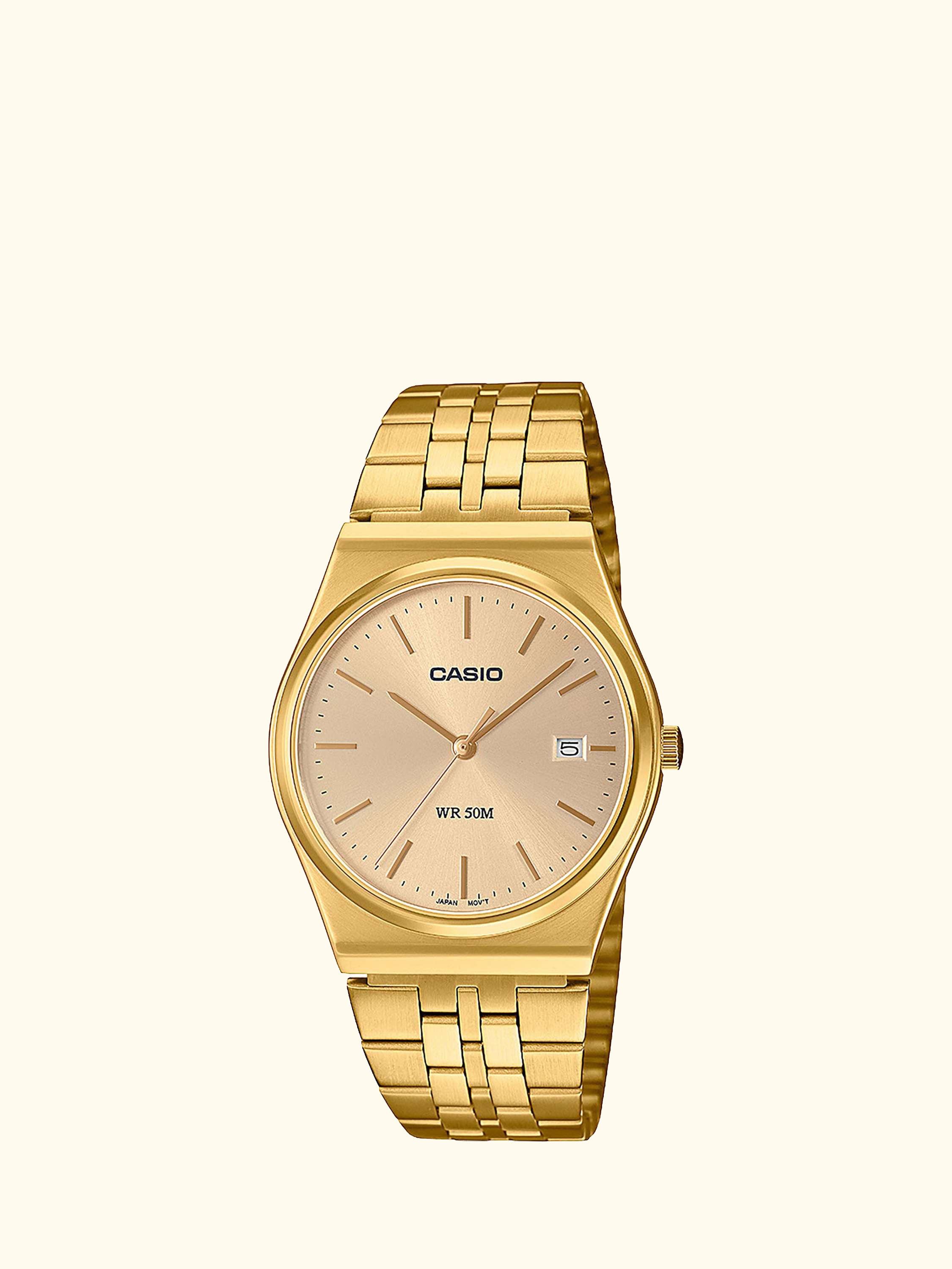 MTP-B145G-9AVEF Men's Vintage Analogue Watch, Gold