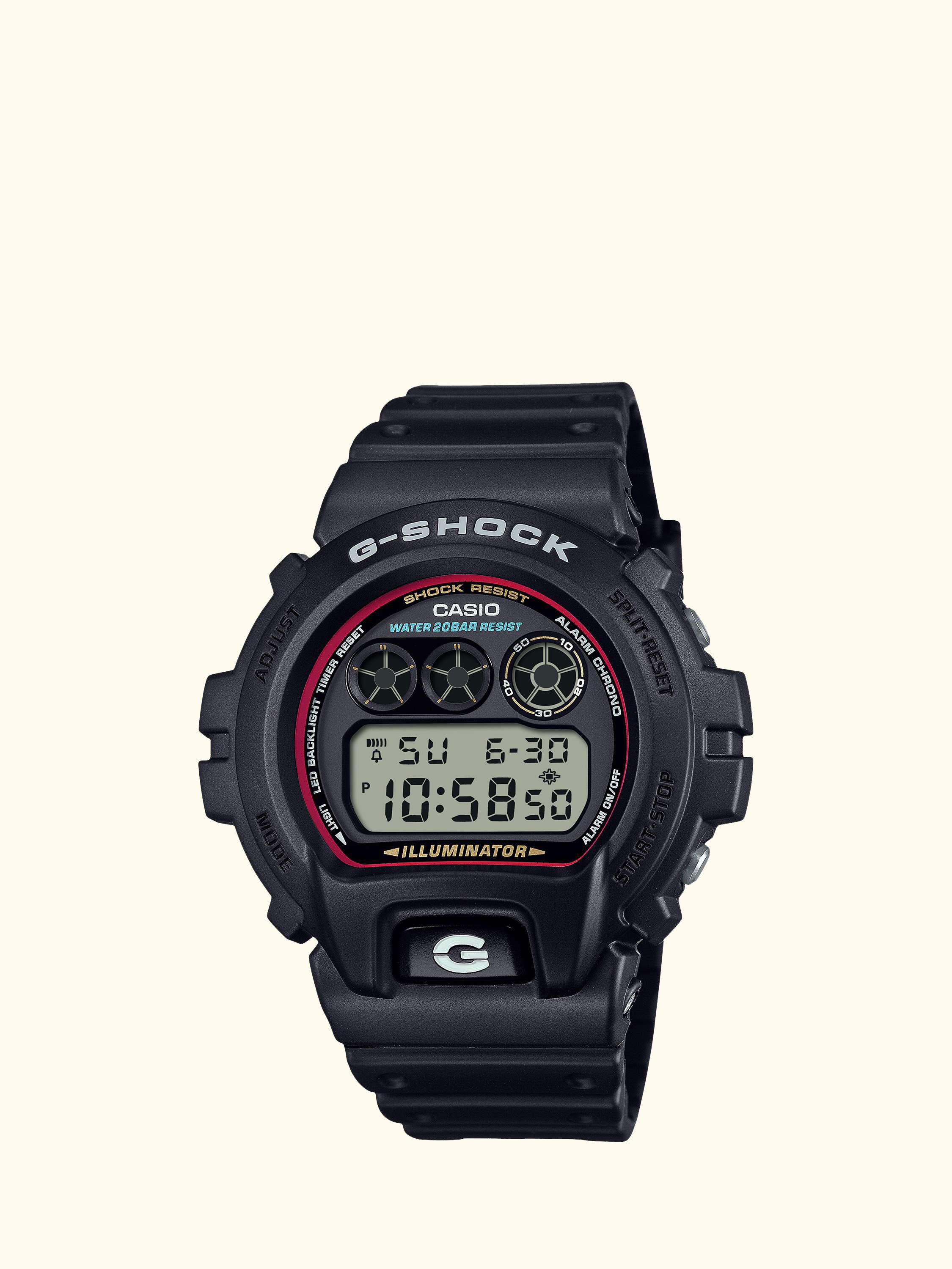 G-Shock DW-6900RL-1ER Men's Resin Strap Watch, Black