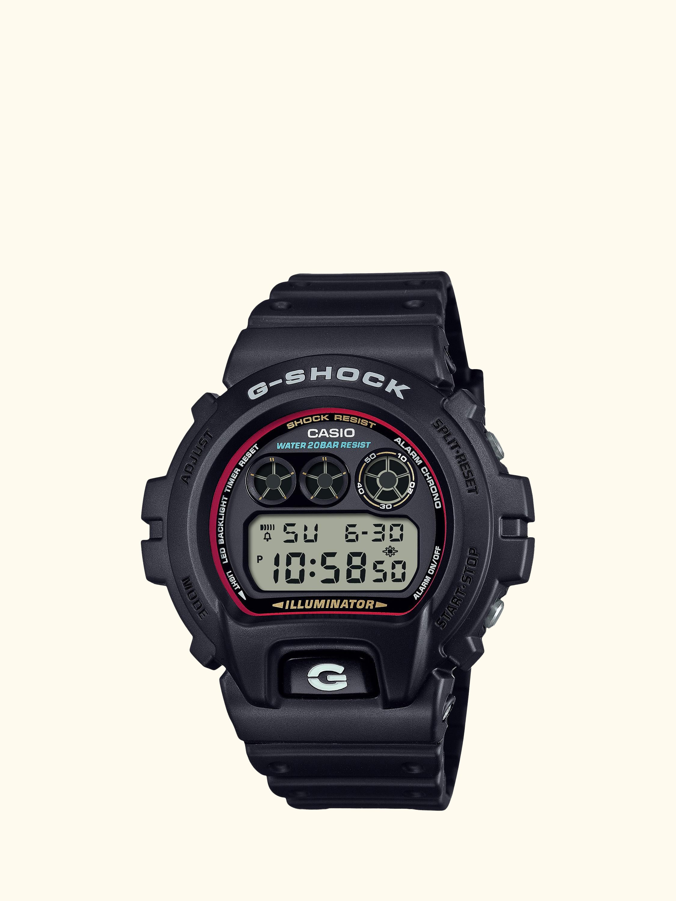 G-Shock DW-6900RL-1ER Men's Resin Strap Watch, Black