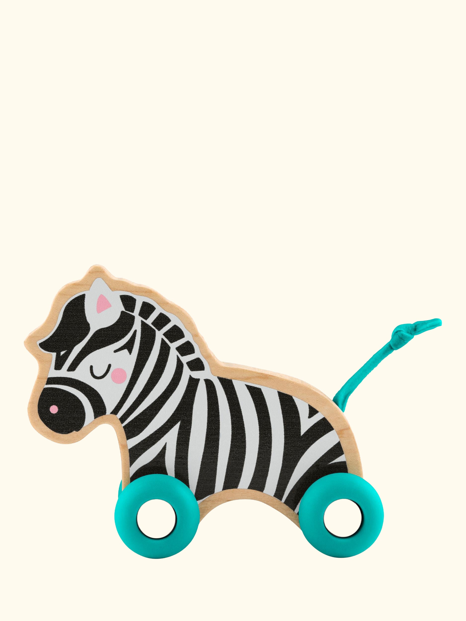 Wooden Push Along Animals, Pack of 2