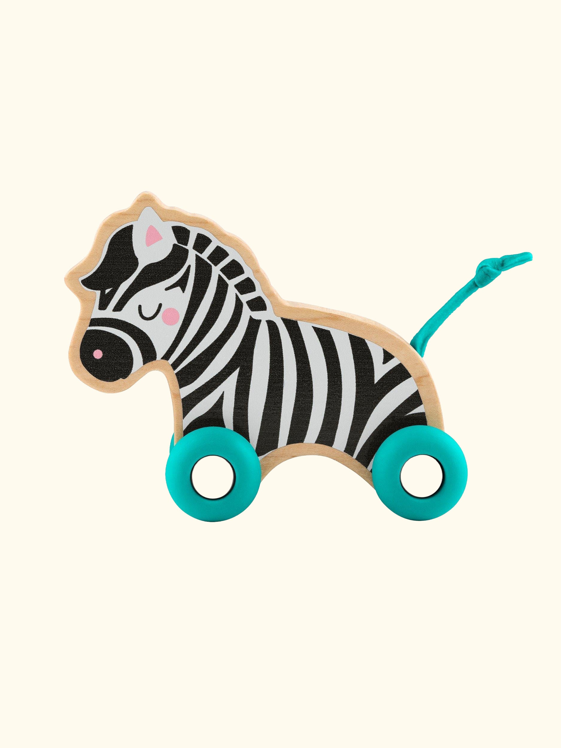 Wooden Push Along Animals, Pack of 2