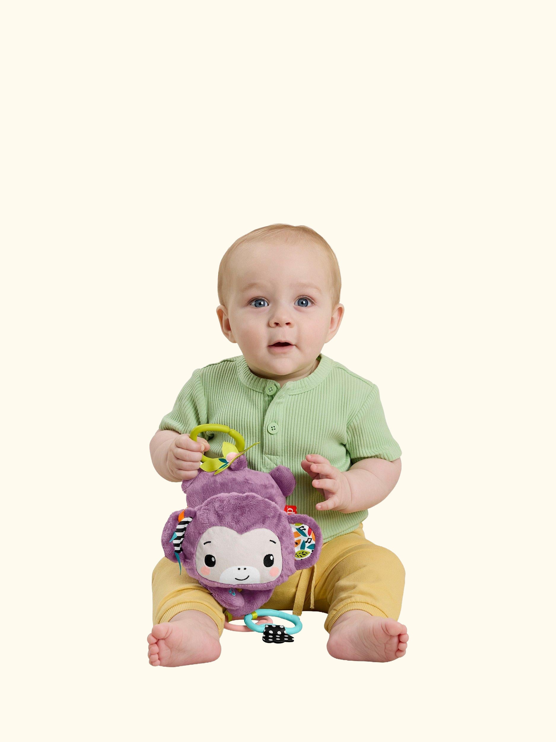 Sing & Go Purple Monkey Stroller Toy