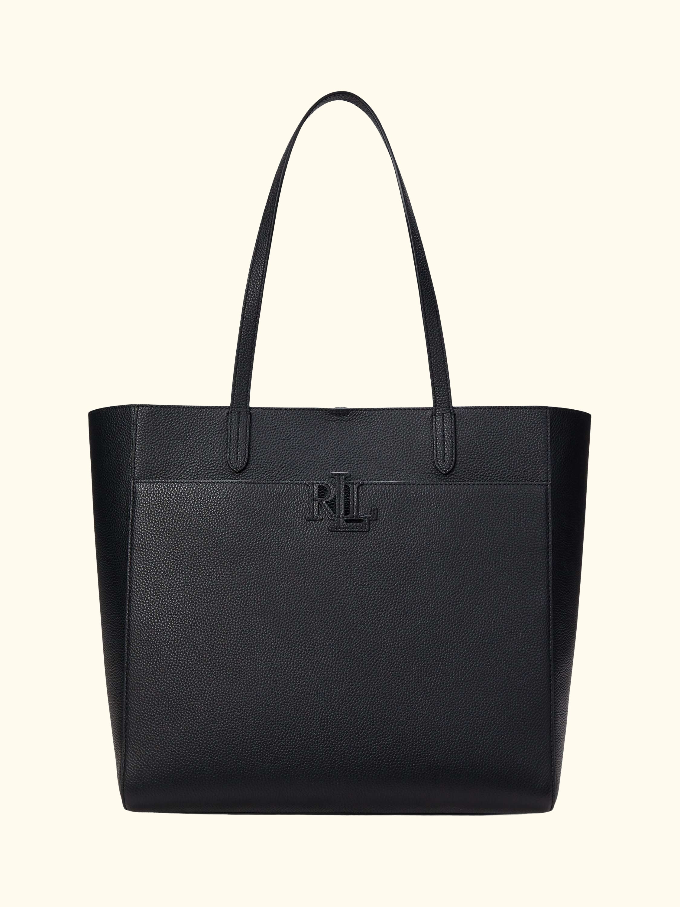 Lauren Ralph Lauren Cameryn Large Pebbled Leather Tote Bag