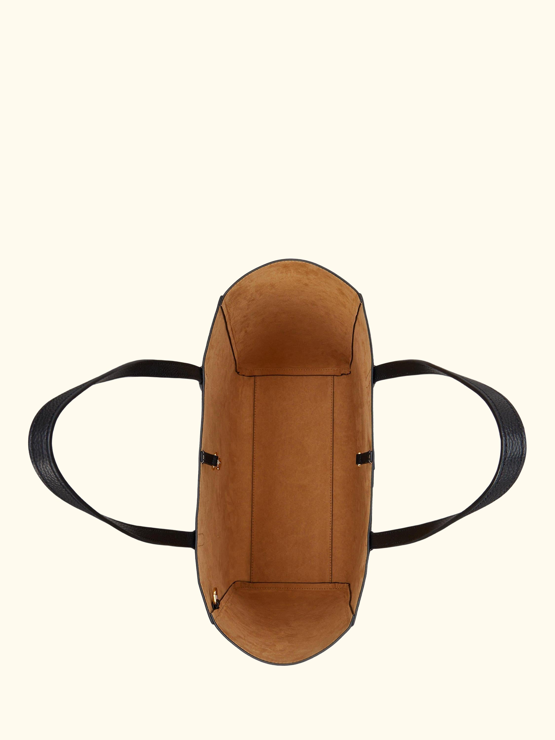 Lauren Ralph Lauren Cameryn Large Pebbled Leather Tote Bag