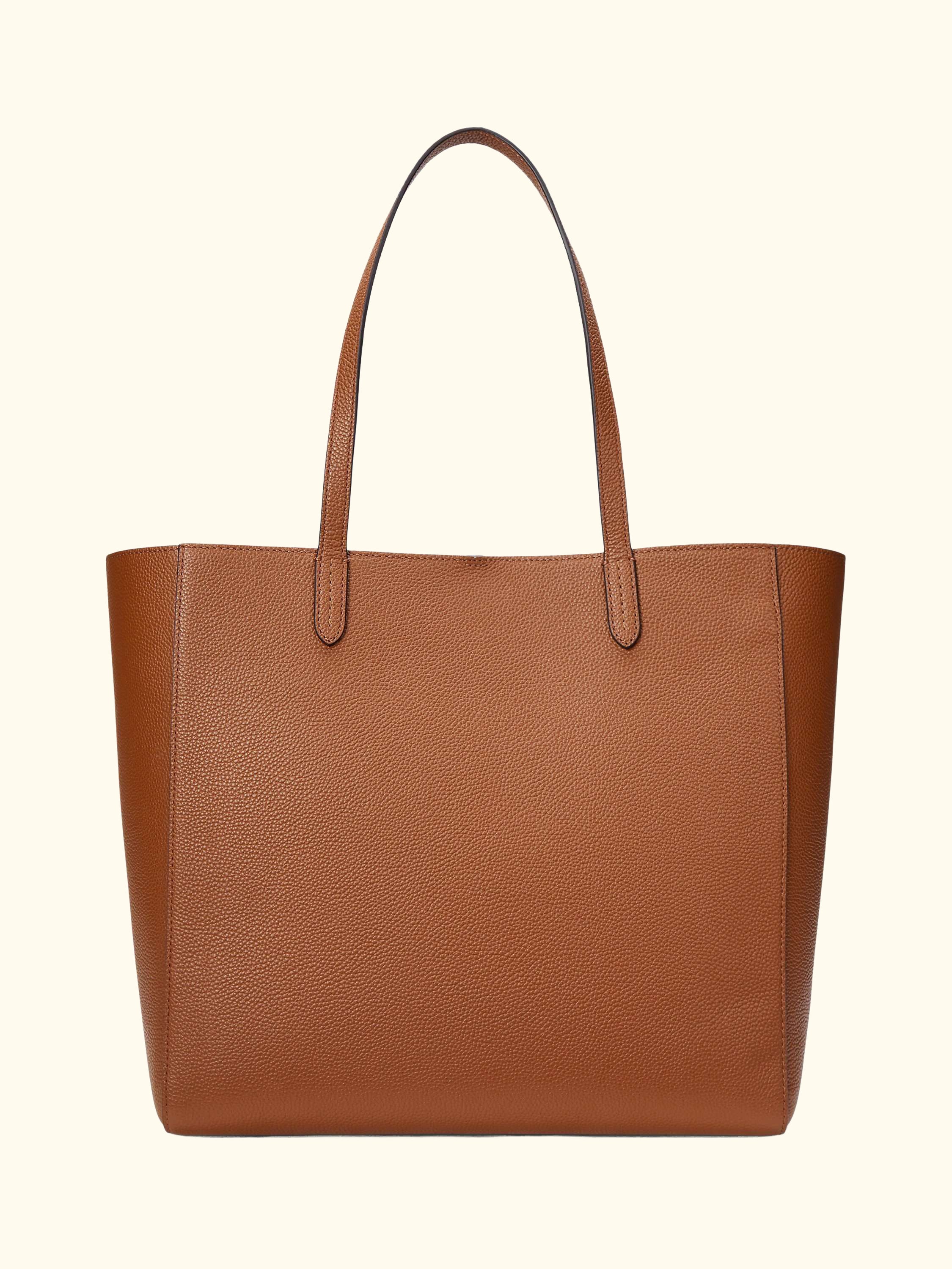 Lauren Ralph Lauren Cameryn Large Pebbled Leather Tote Bag