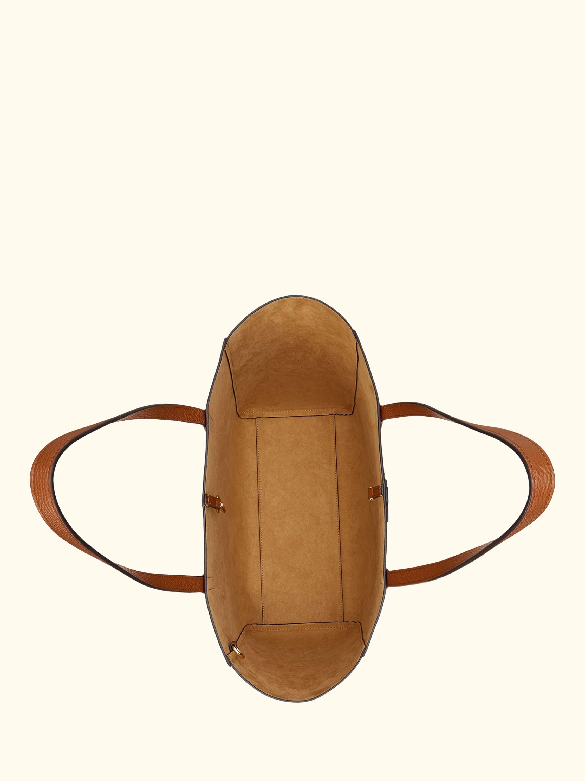 Lauren Ralph Lauren Cameryn Large Pebbled Leather Tote Bag