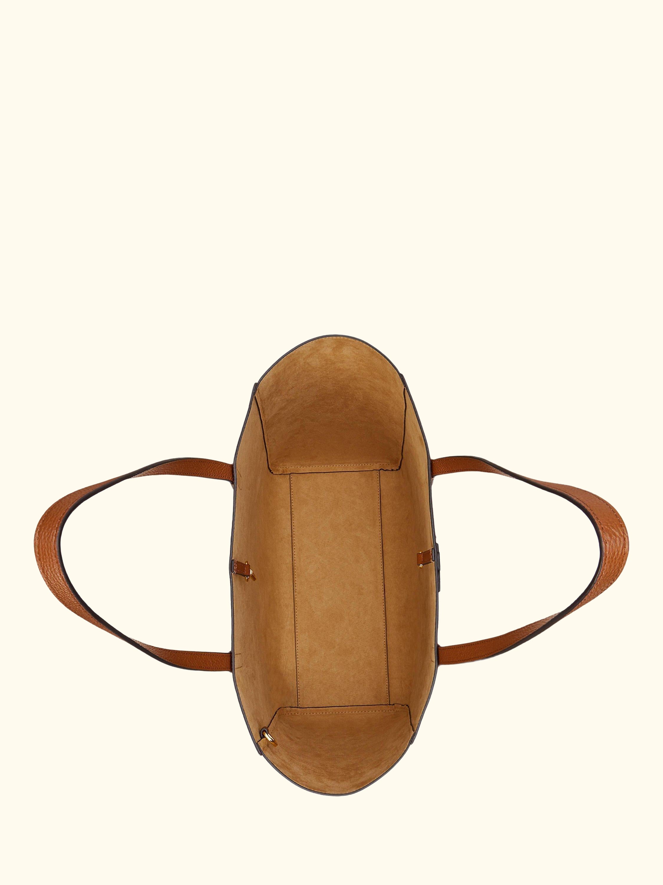 Lauren Ralph Lauren Cameryn Large Pebbled Leather Tote Bag