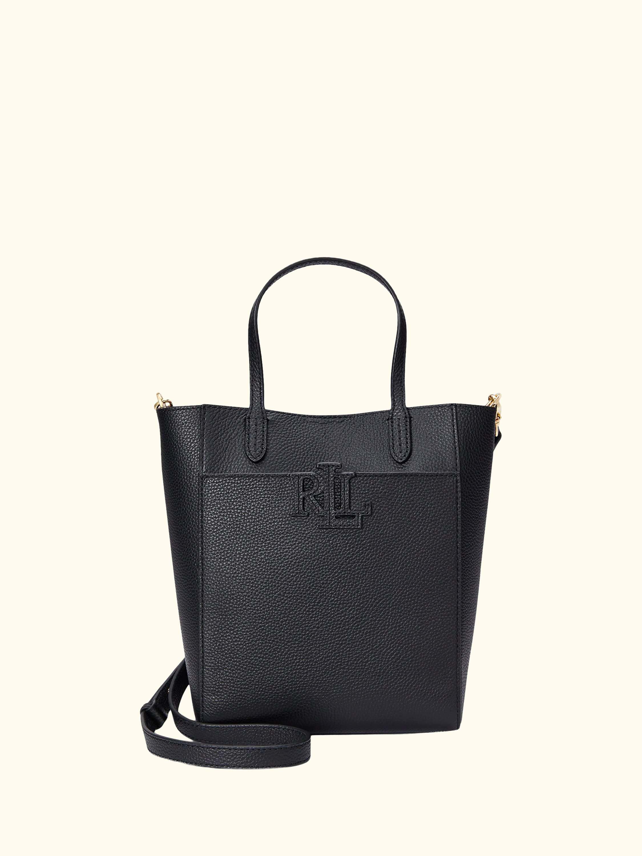 Lauren Ralph Lauren Cameryn Small Pebbled Leather Tote Bag
