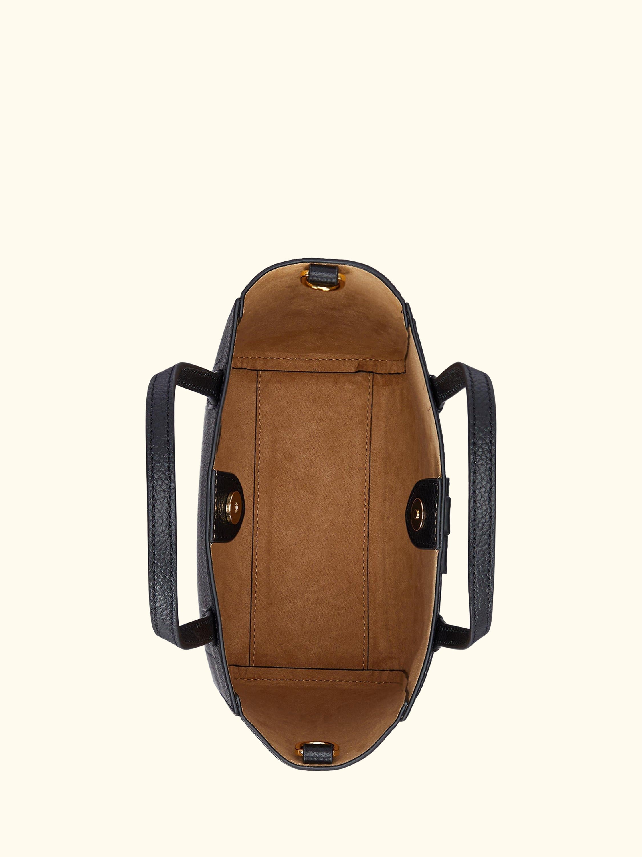 Lauren Ralph Lauren Cameryn Small Pebbled Leather Tote Bag