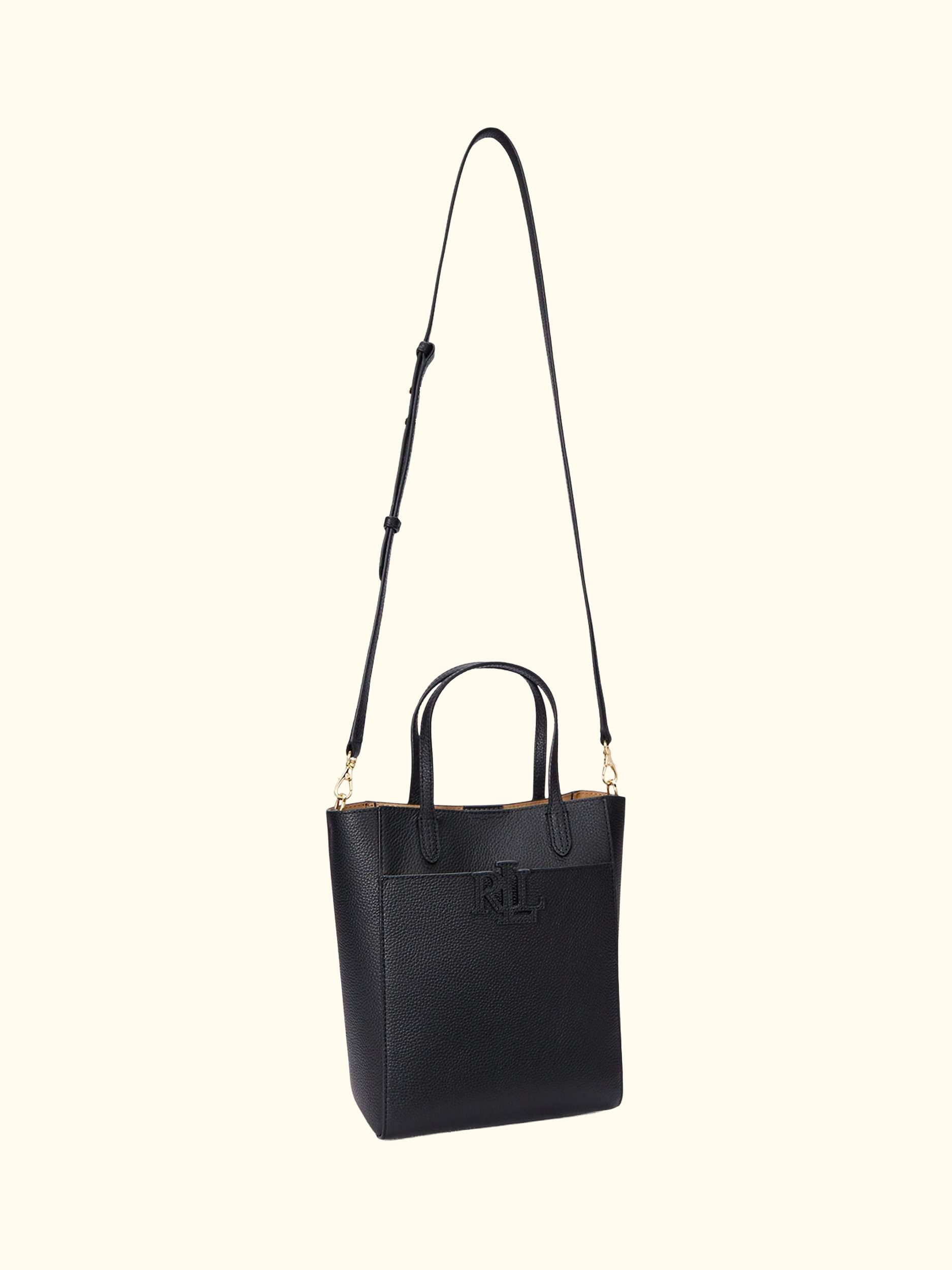 Lauren Ralph Lauren Cameryn Small Pebbled Leather Tote Bag