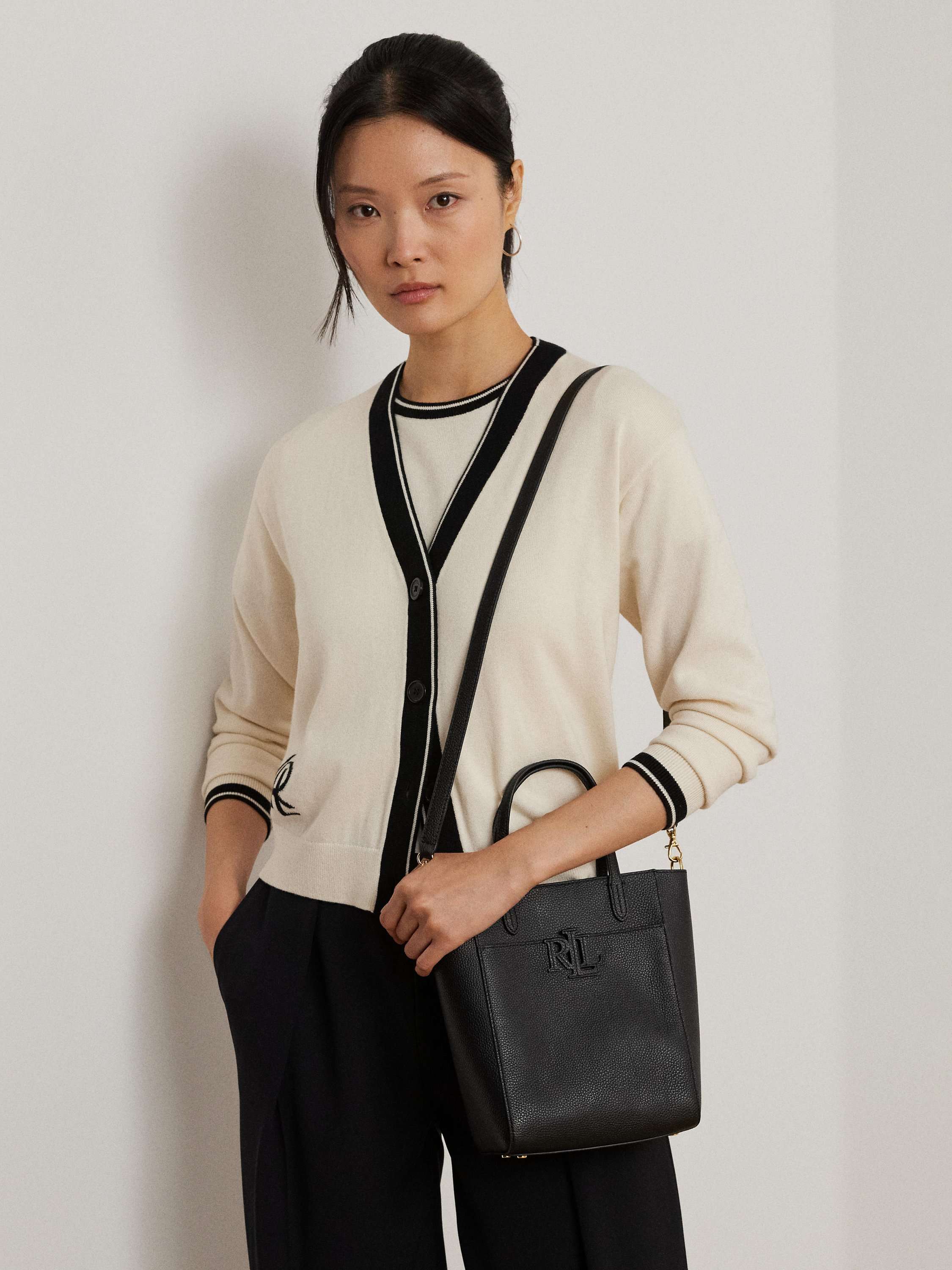 Lauren Ralph Lauren Cameryn Small Pebbled Leather Tote Bag