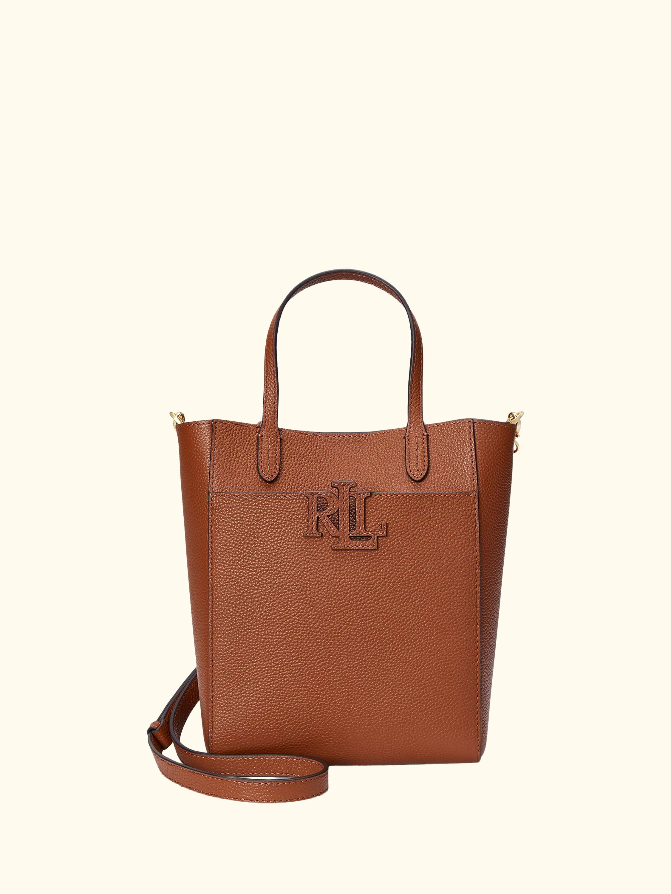 Lauren Ralph Lauren Cameryn Small Pebbled Leather Tote Bag