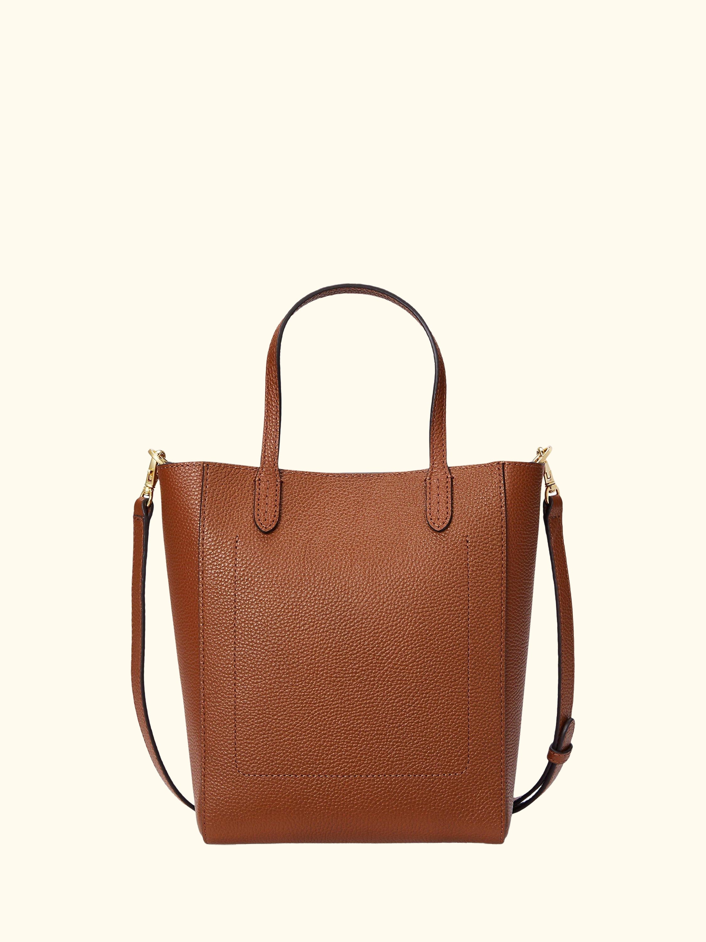 Lauren Ralph Lauren Cameryn Small Pebbled Leather Tote Bag