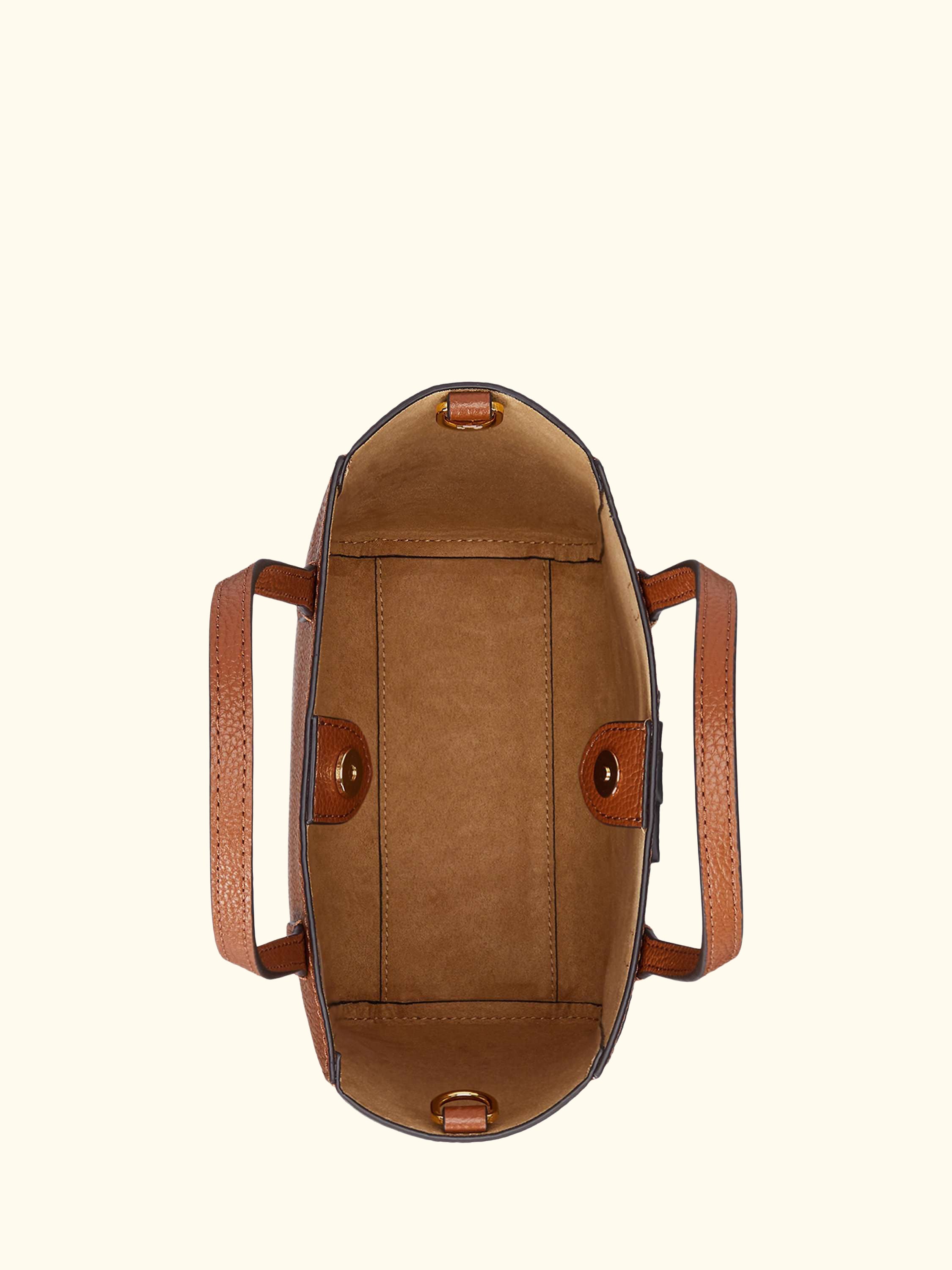 Lauren Ralph Lauren Cameryn Small Pebbled Leather Tote Bag