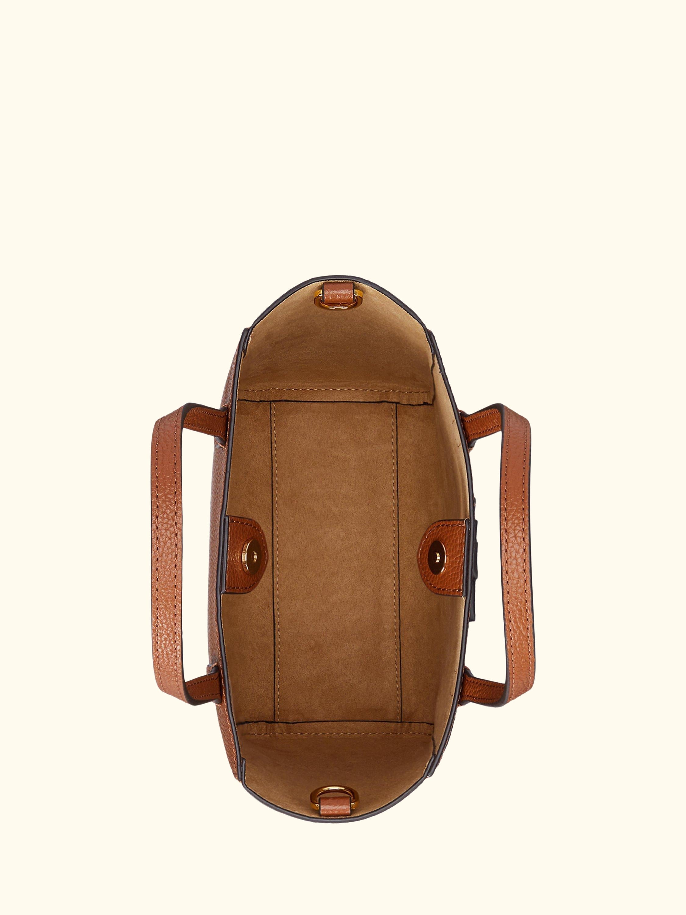 Lauren Ralph Lauren Cameryn Small Pebbled Leather Tote Bag