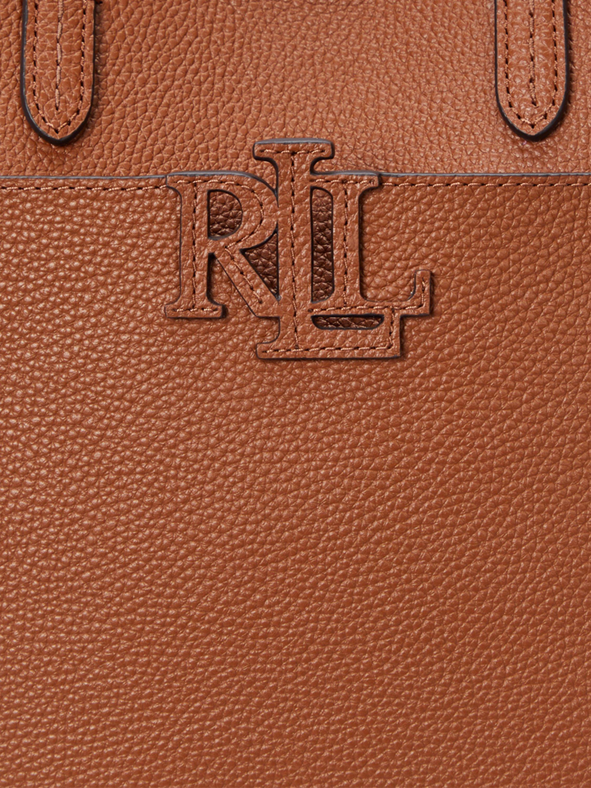 Lauren Ralph Lauren Cameryn Small Pebbled Leather Tote Bag