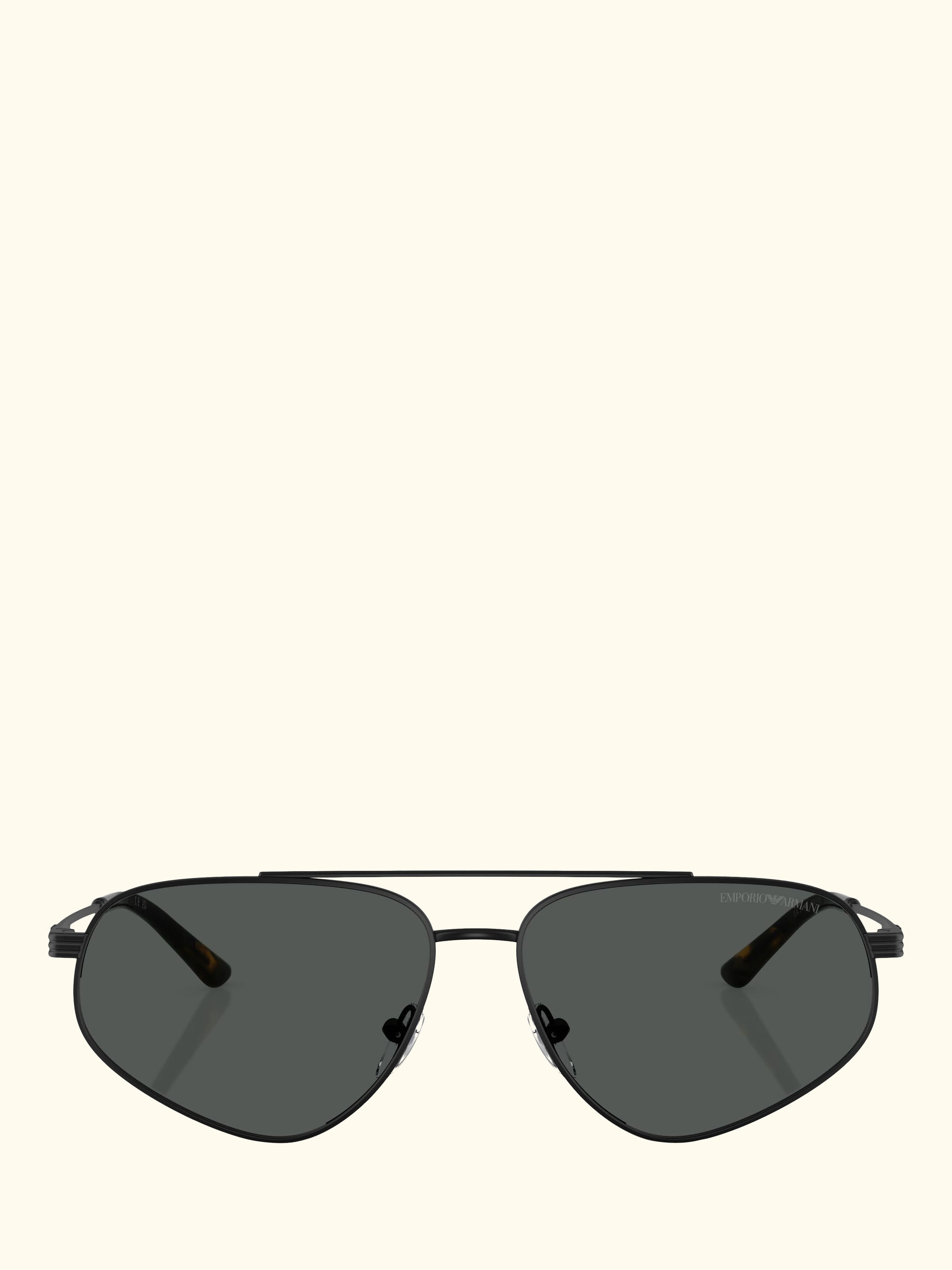 EA2156 Men's Irregular Sunglasses, Matte Black