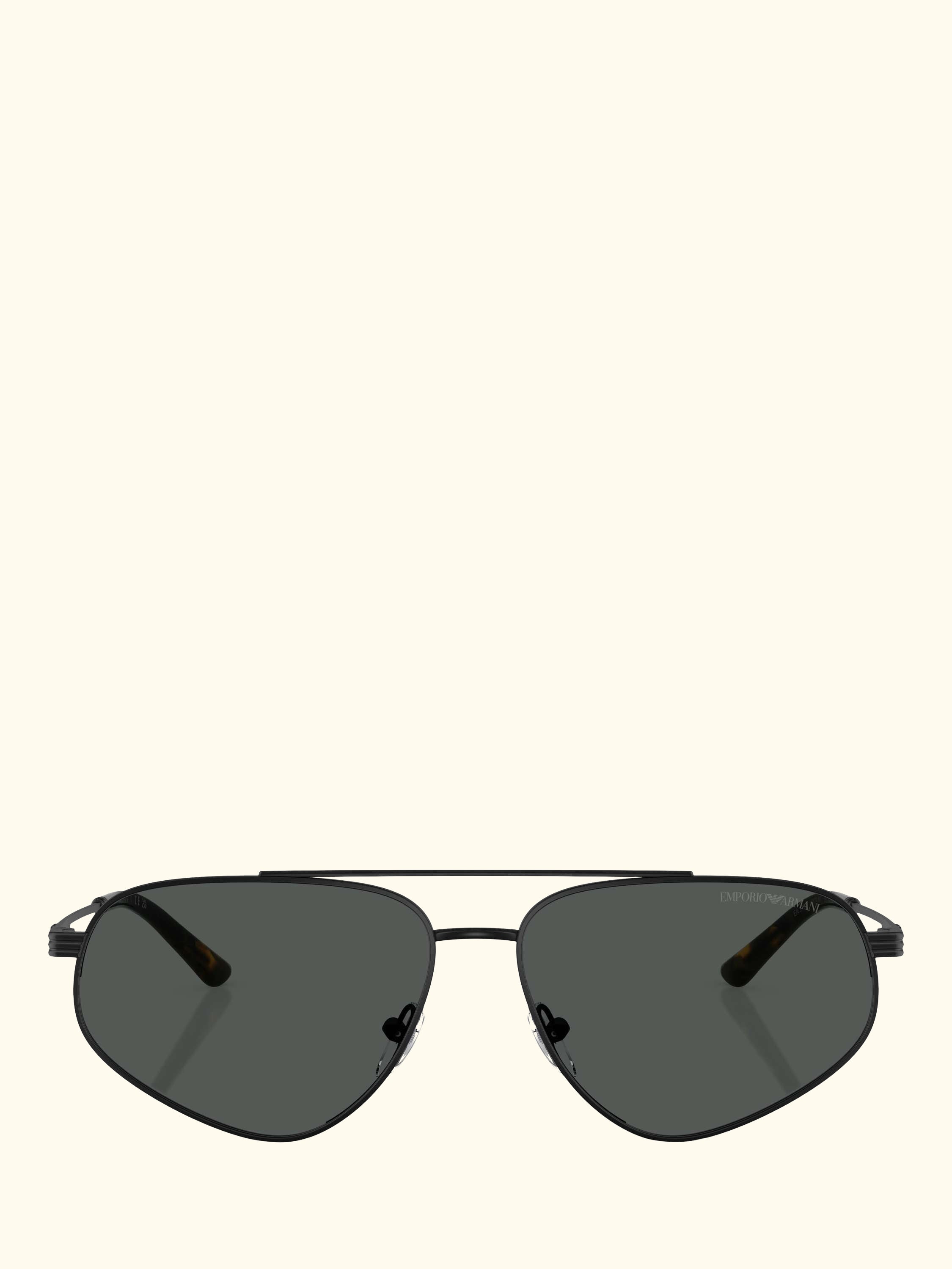 EA2156 Men's Irregular Sunglasses, Matte Black
