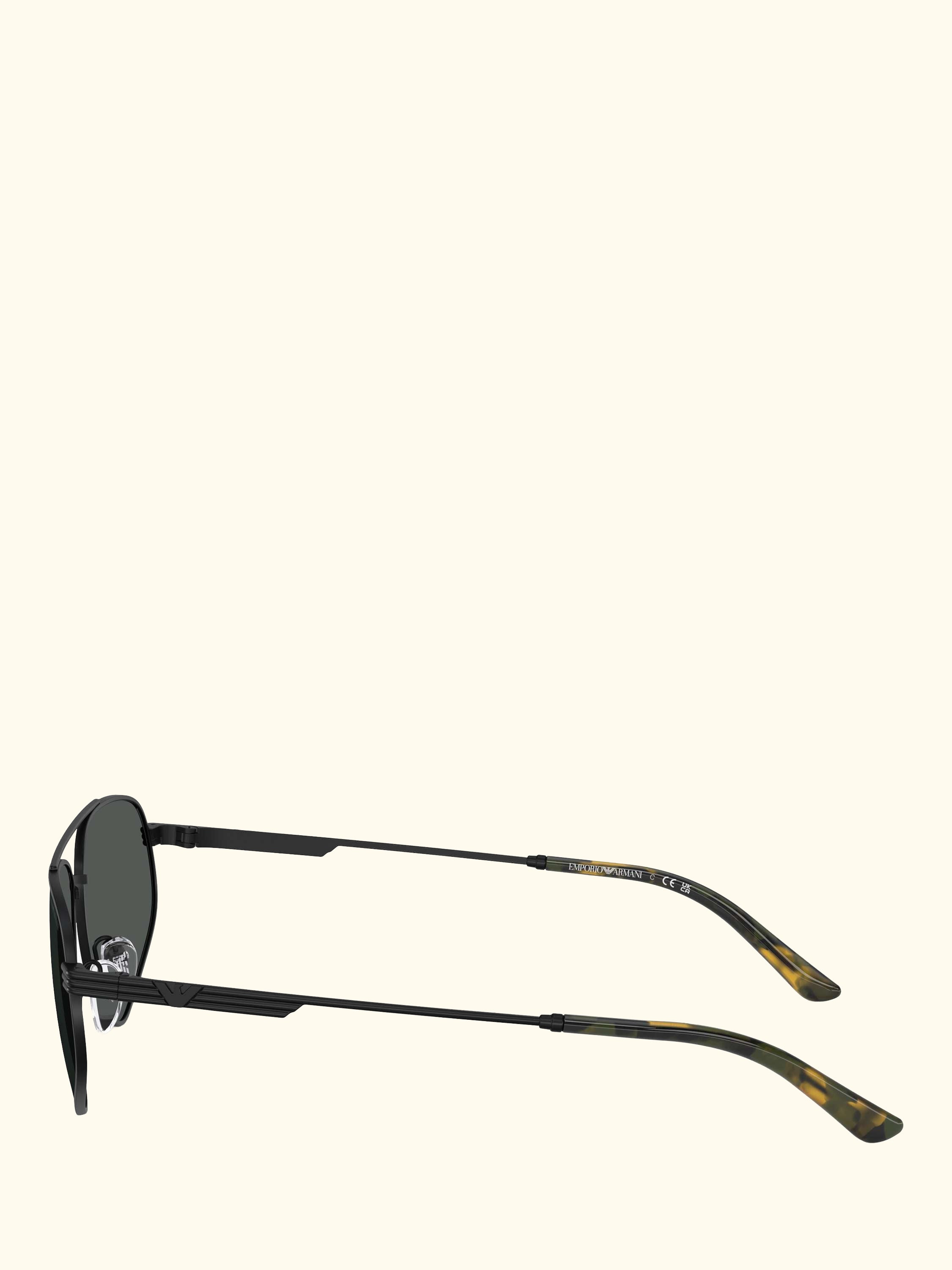 EA2156 Men's Irregular Sunglasses, Matte Black