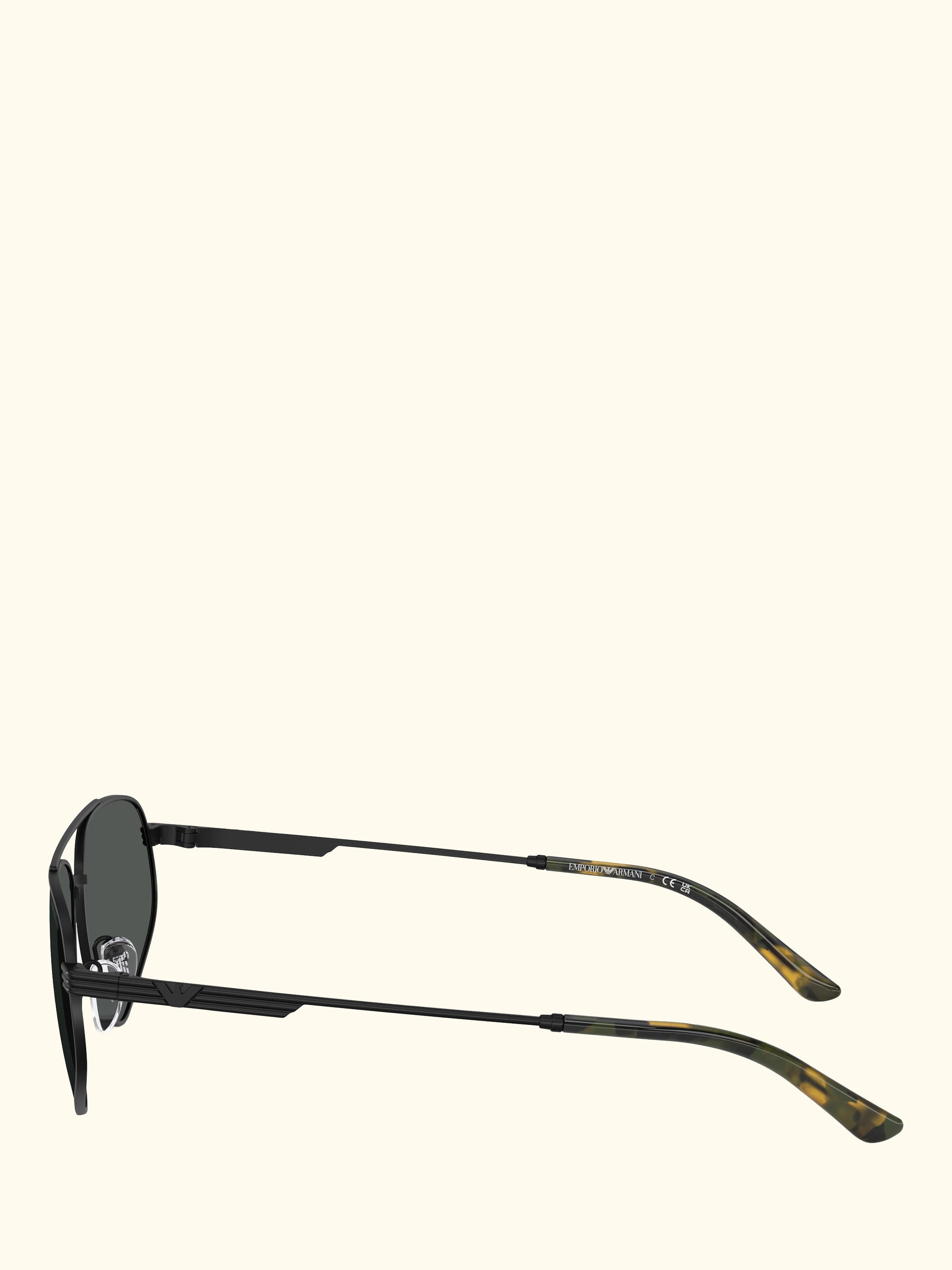 EA2156 Men's Irregular Sunglasses, Matte Black