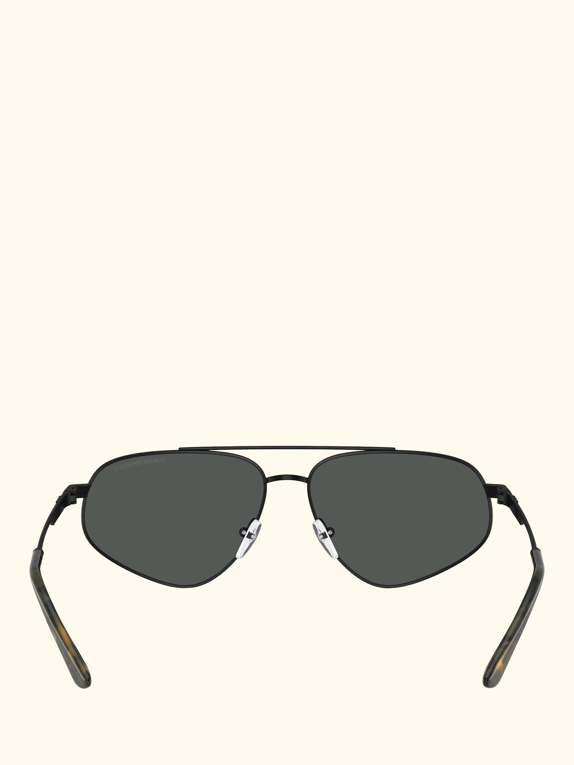 EA2156 Men's Irregular Sunglasses, Matte Black
