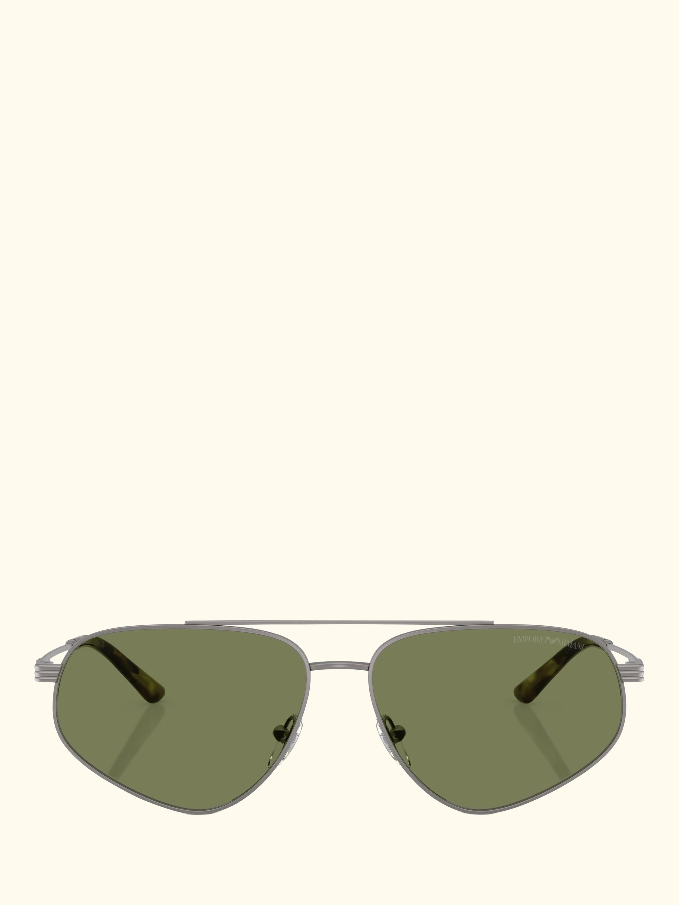 EA2156 Men's Irregular Sunglasses, Matte Gunmetal