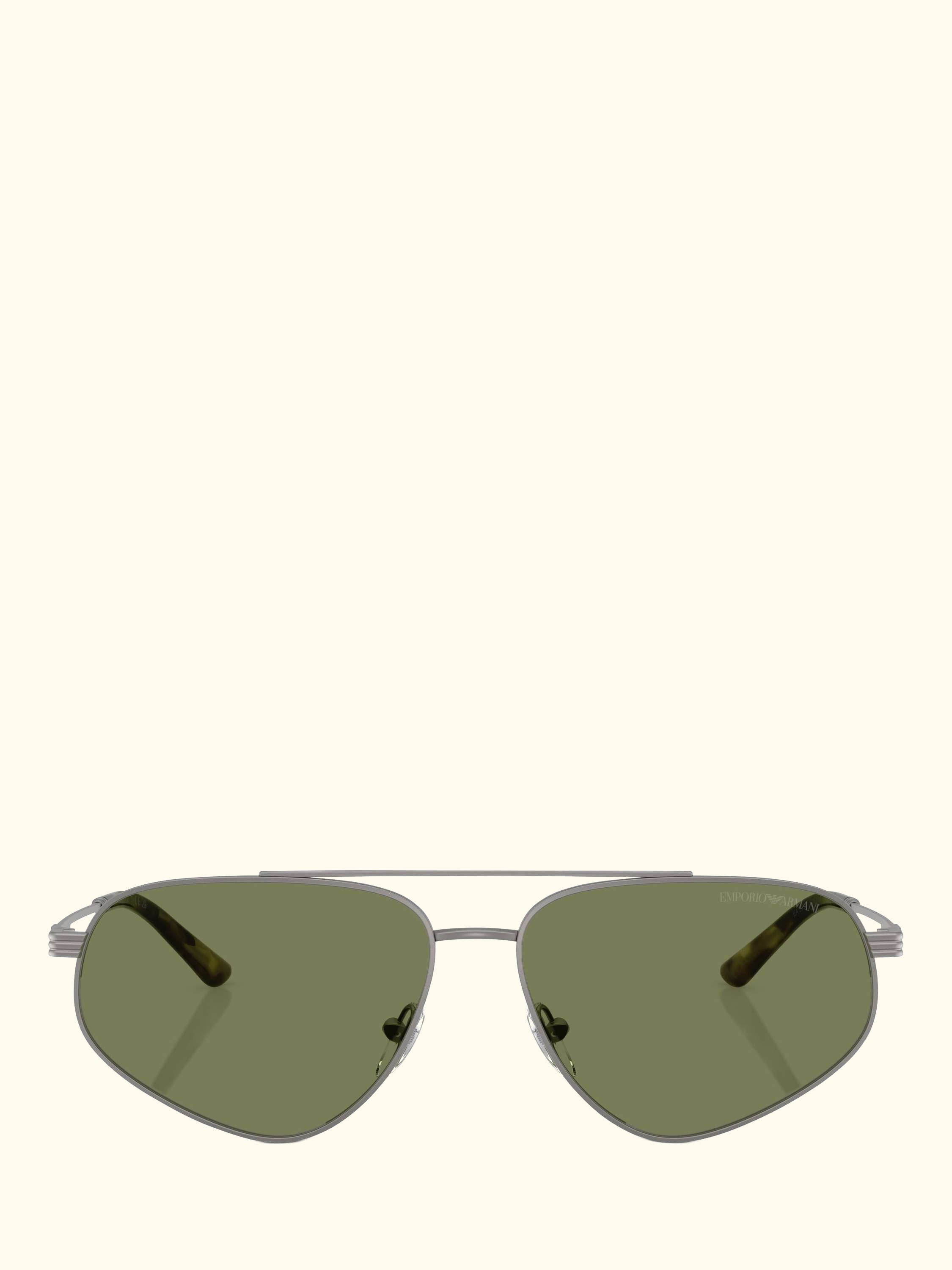 EA2156 Men's Irregular Sunglasses, Matte Gunmetal