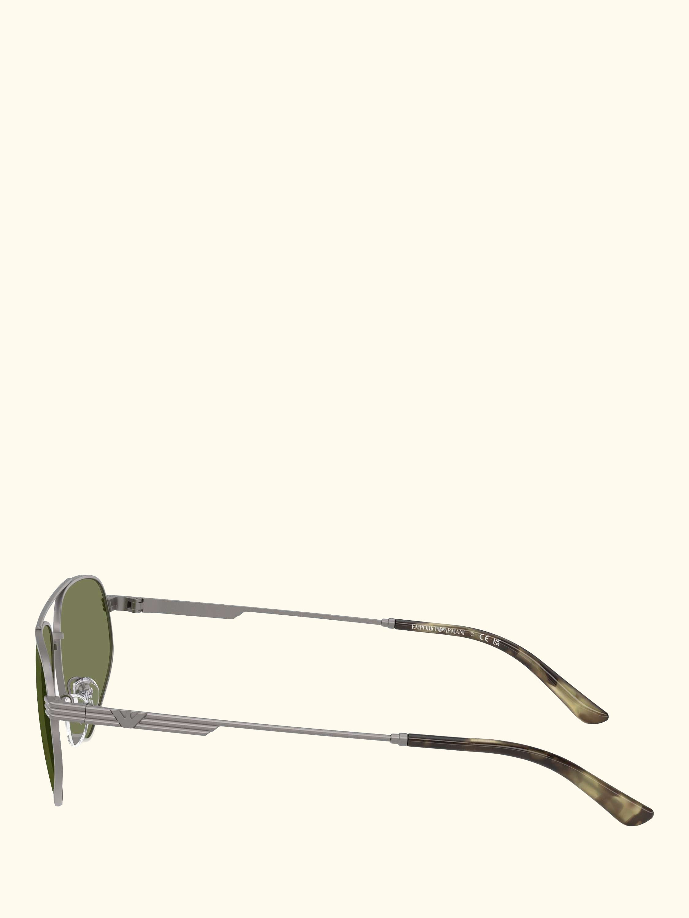 EA2156 Men's Irregular Sunglasses, Matte Gunmetal