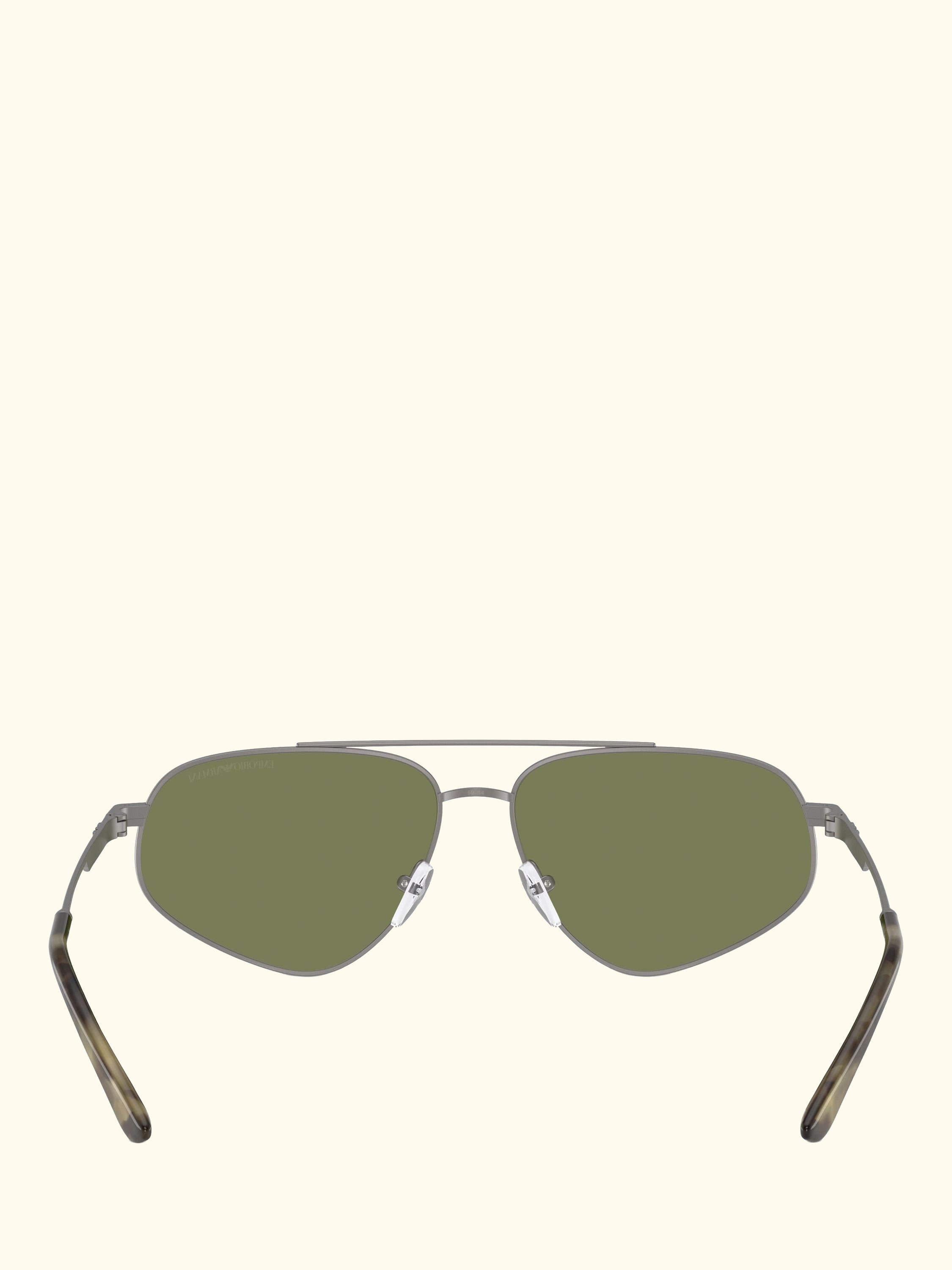 EA2156 Men's Irregular Sunglasses, Matte Gunmetal