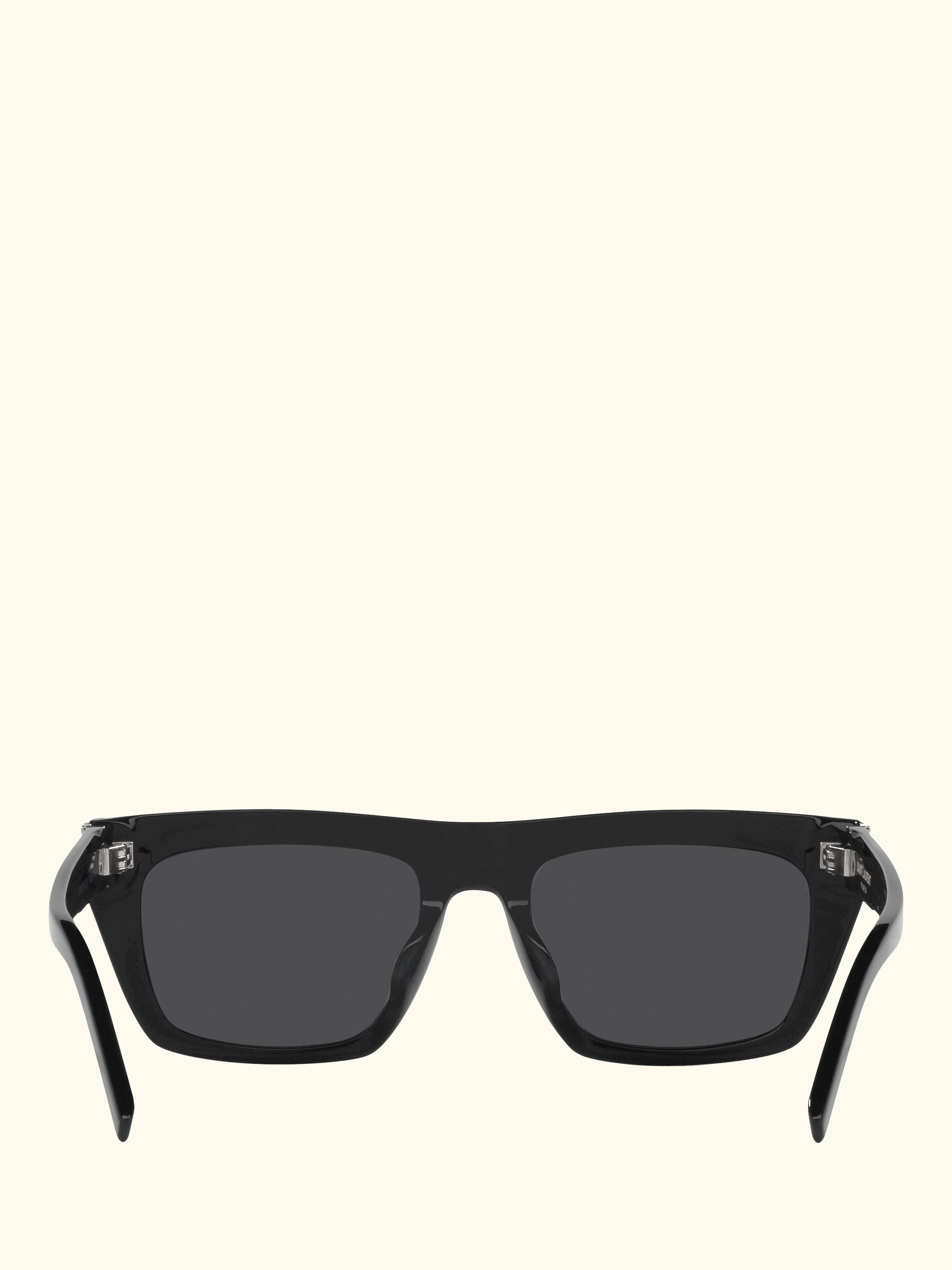YS000583 D-Frame Sunglasses, Black/Grey