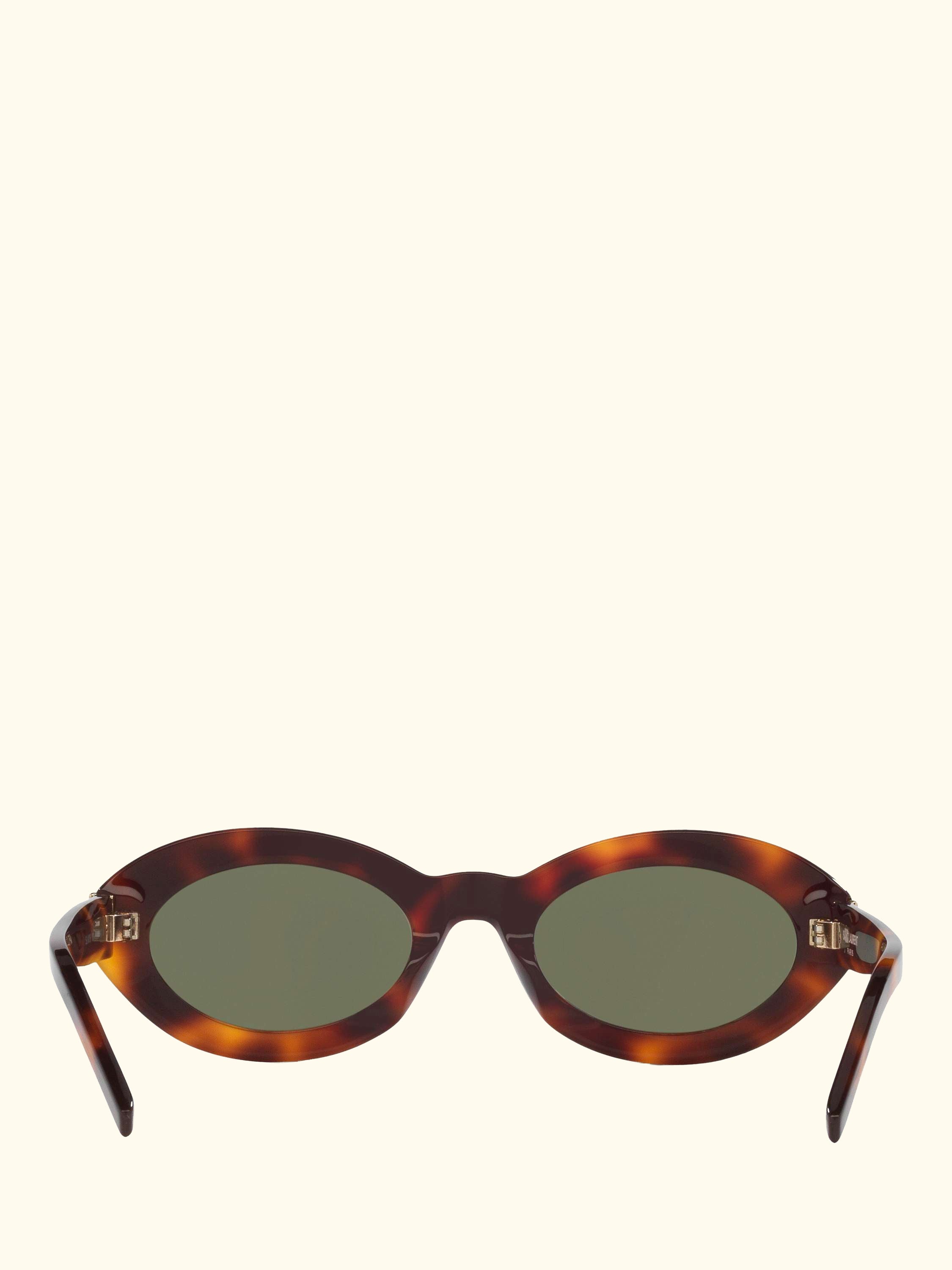 YS000585 Women's Oval Sunglasses, Tortoise/Green