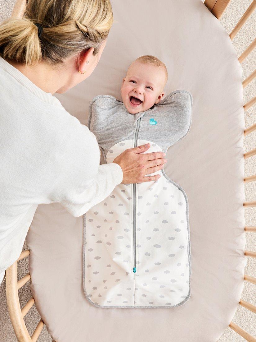 All Seasons Swaddle Up Baby Sleeping Bag, 1.5 Tog, White