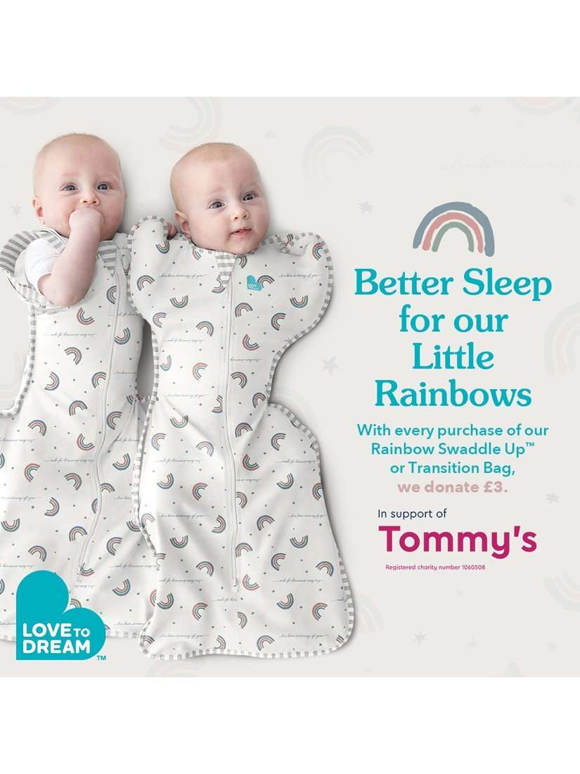 Swaddle Up Transition Baby Sleeping Bag, 1.0 Tog, Rainbow, Medium