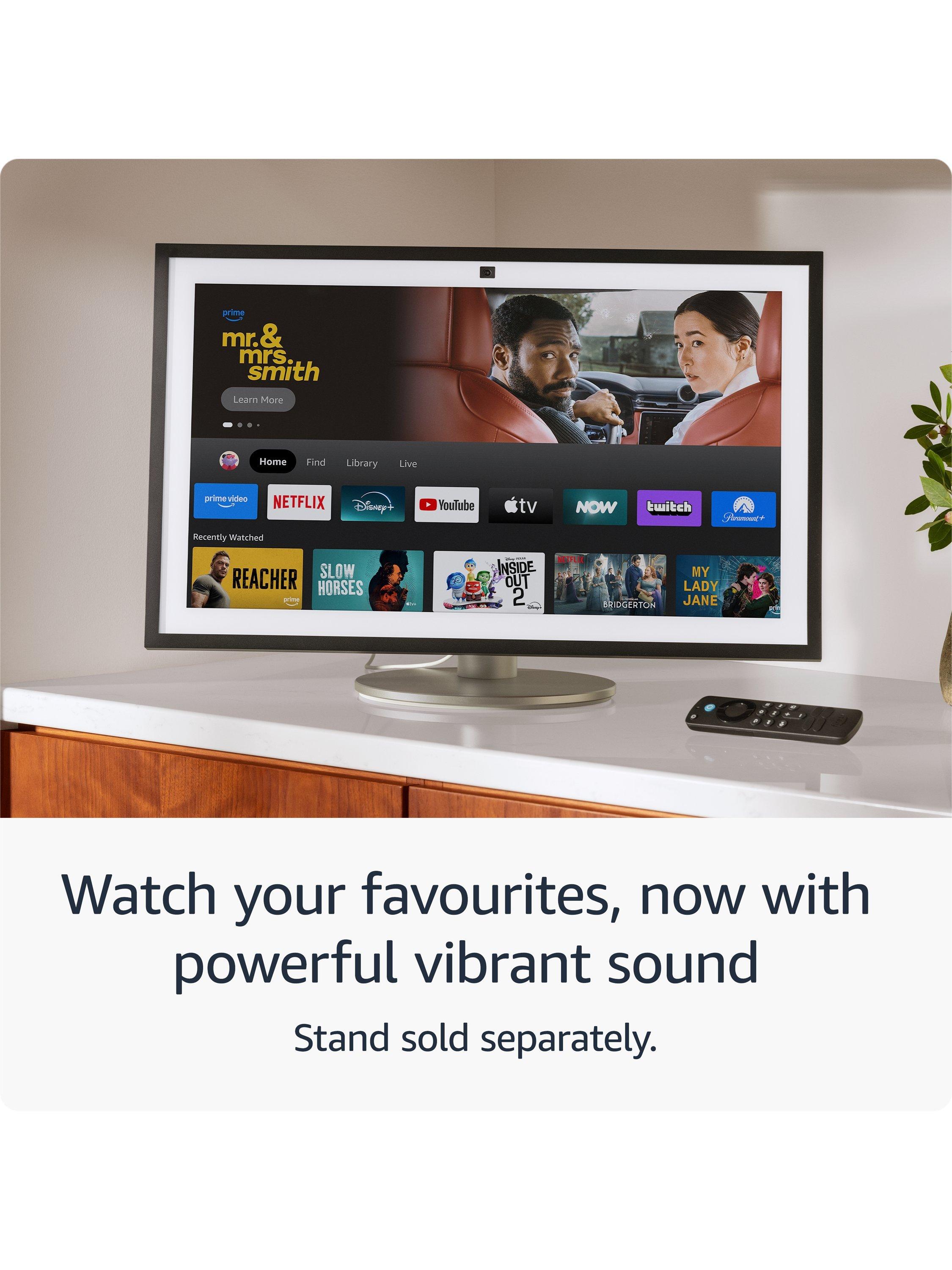 Echo Show 15 (2nd Gen) Smart Speaker with 15.6" Full HD Screen & Alexa Voice Recognition & Control with Alexa Voice Remote, White