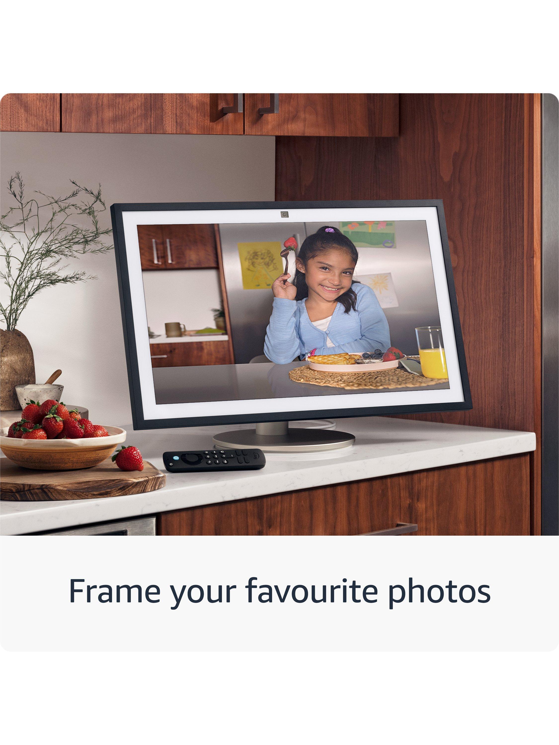 Echo Show 15 (2nd Gen) Smart Speaker with 15.6" Full HD Screen & Alexa Voice Recognition & Control with Alexa Voice Remote, White