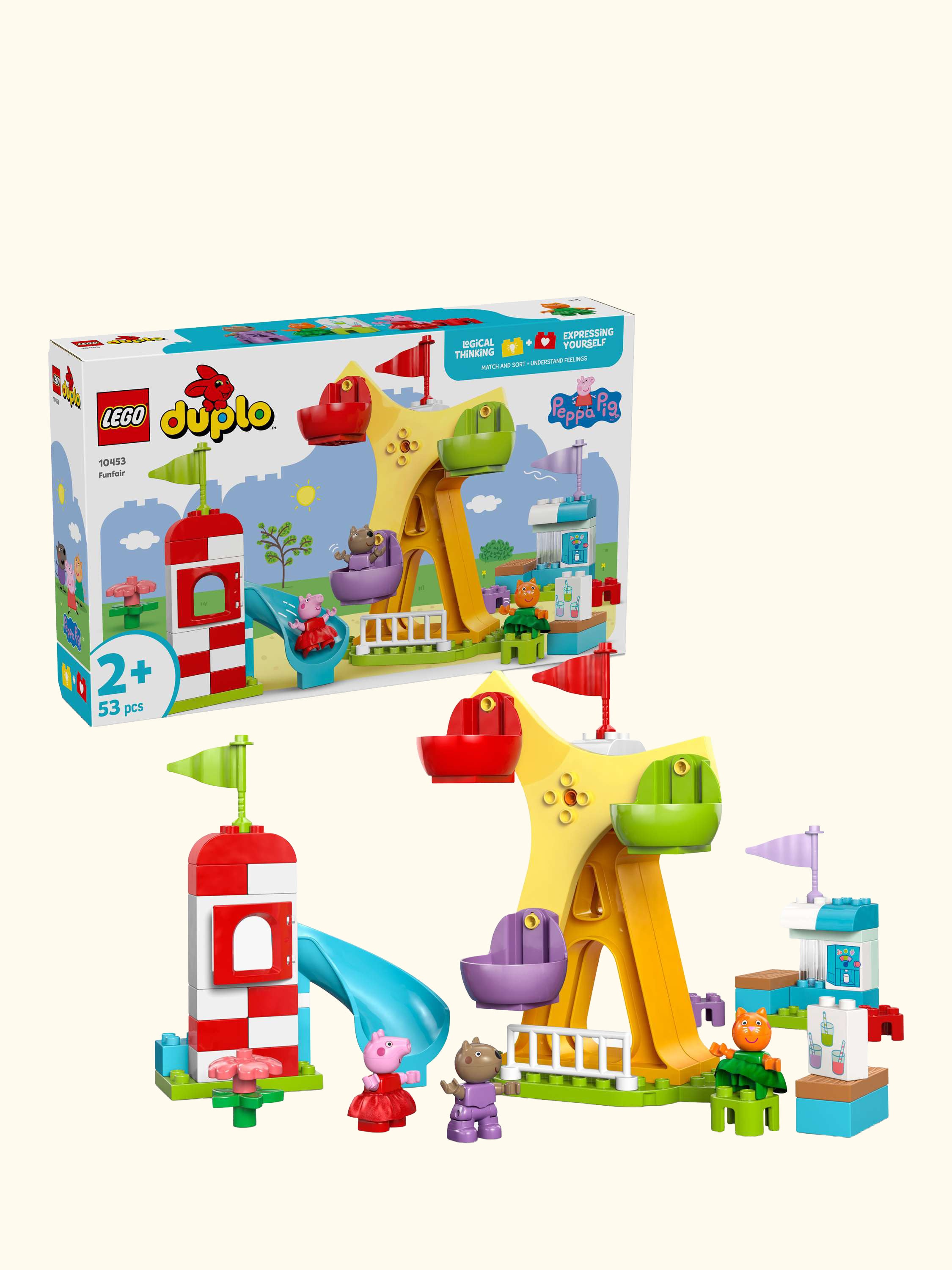 DUPLO Peppa Pig Funfair Toddler Learning Toy 10453
