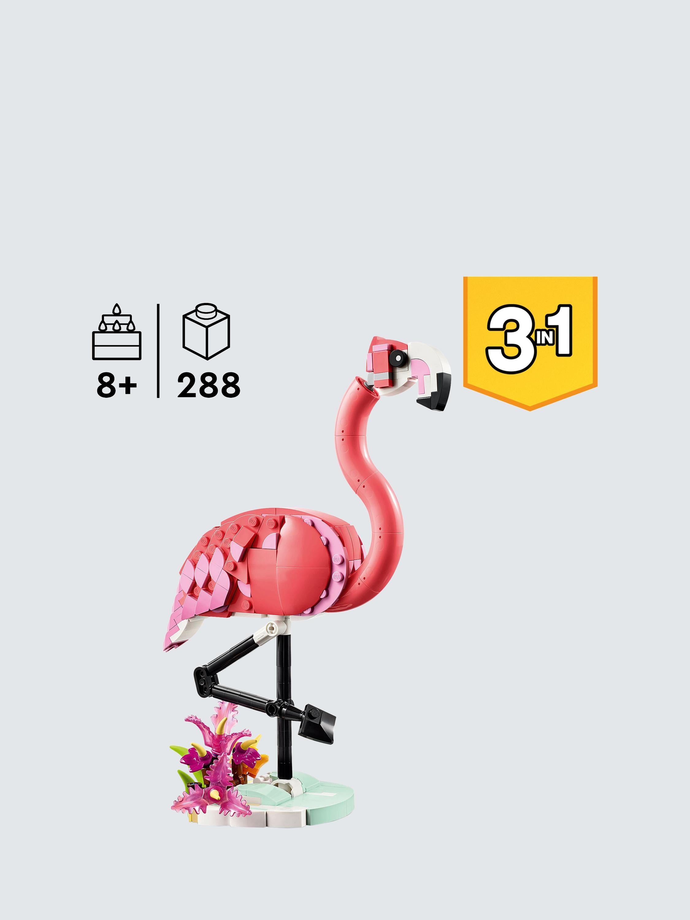 Creator 3in1 Wild Animals: Pink Flamingo Set 31170