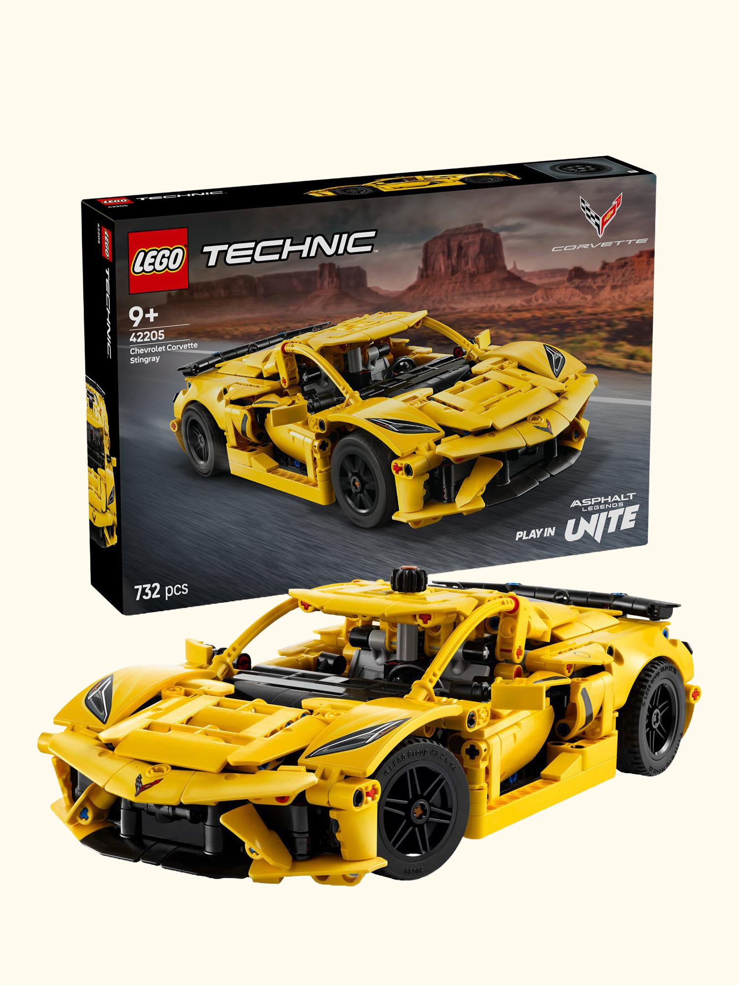 Technic Chevrolet Corvette Stingray Car Toy Set 42205