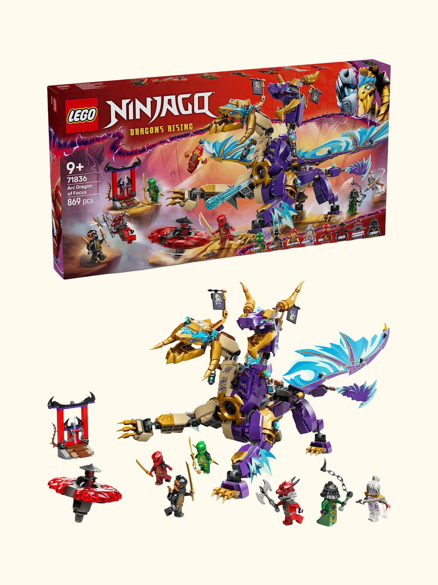 NINJAGO Arc Dragon of Focus Ninja Building Toy 71836