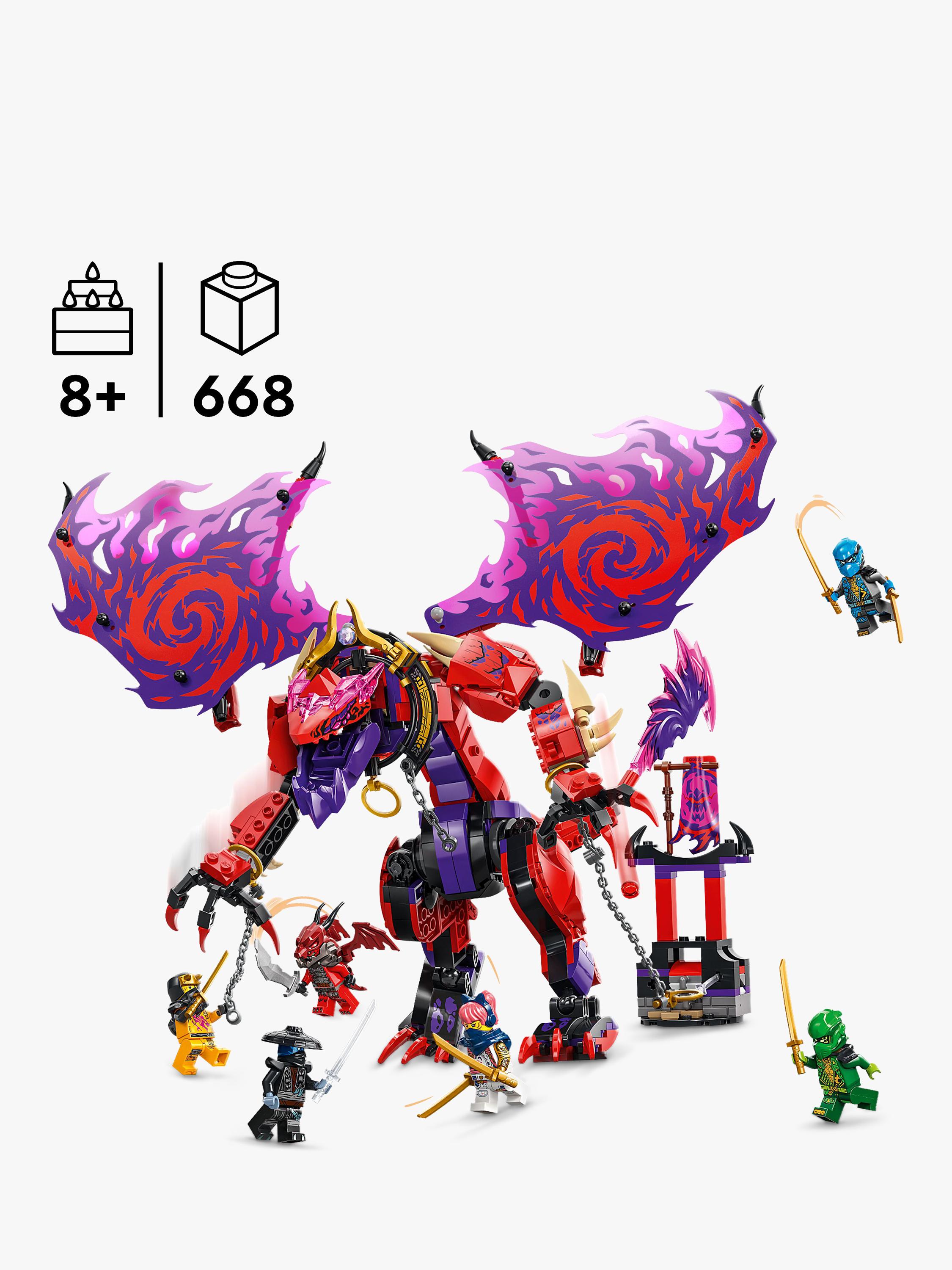Ninjago 71832 Thunderfang Dragon of Chaos Ninja Toy Set